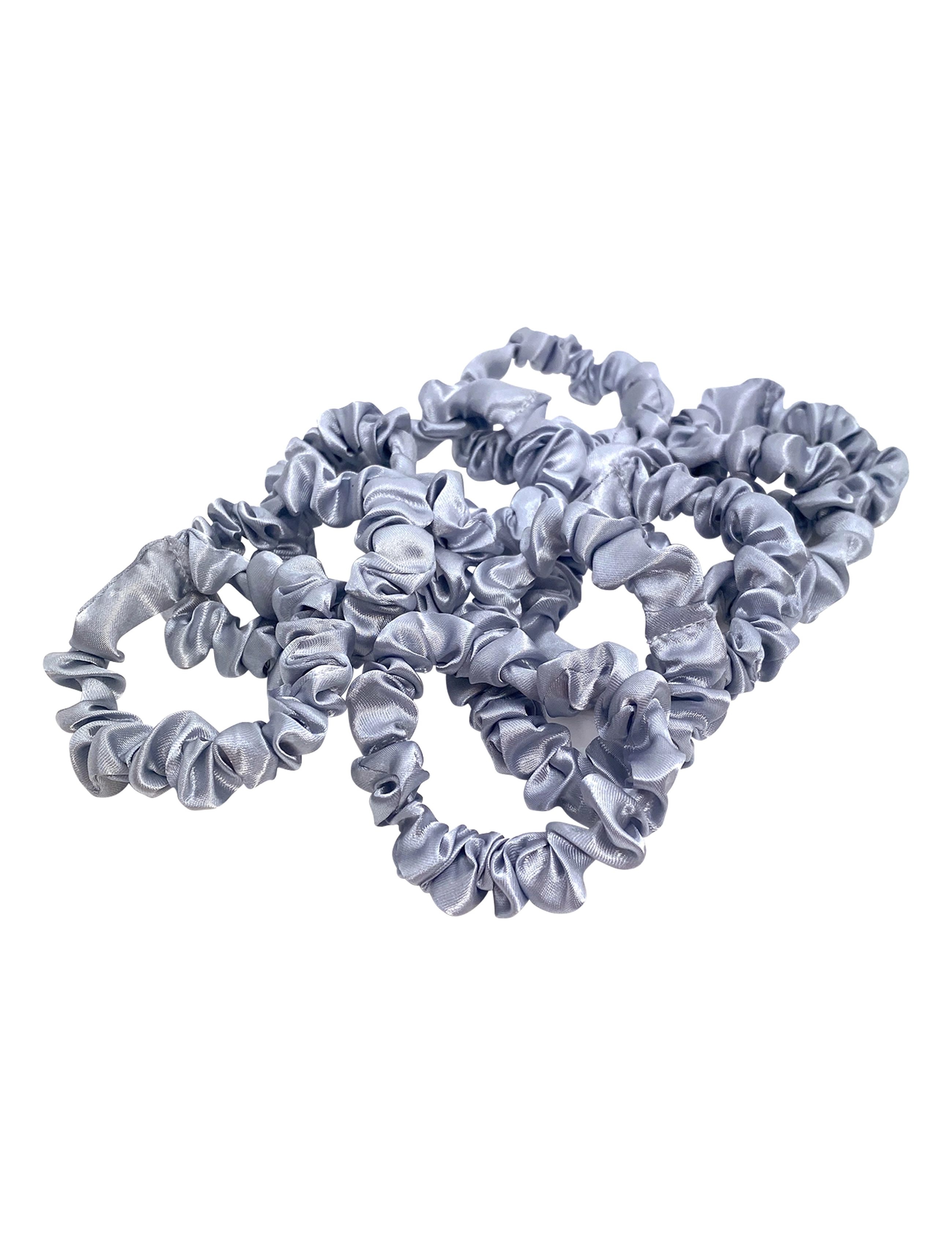 Pipol's Bazaar Skinny Scrunchie 10 pcs - Haarschmuck - GREY / grey