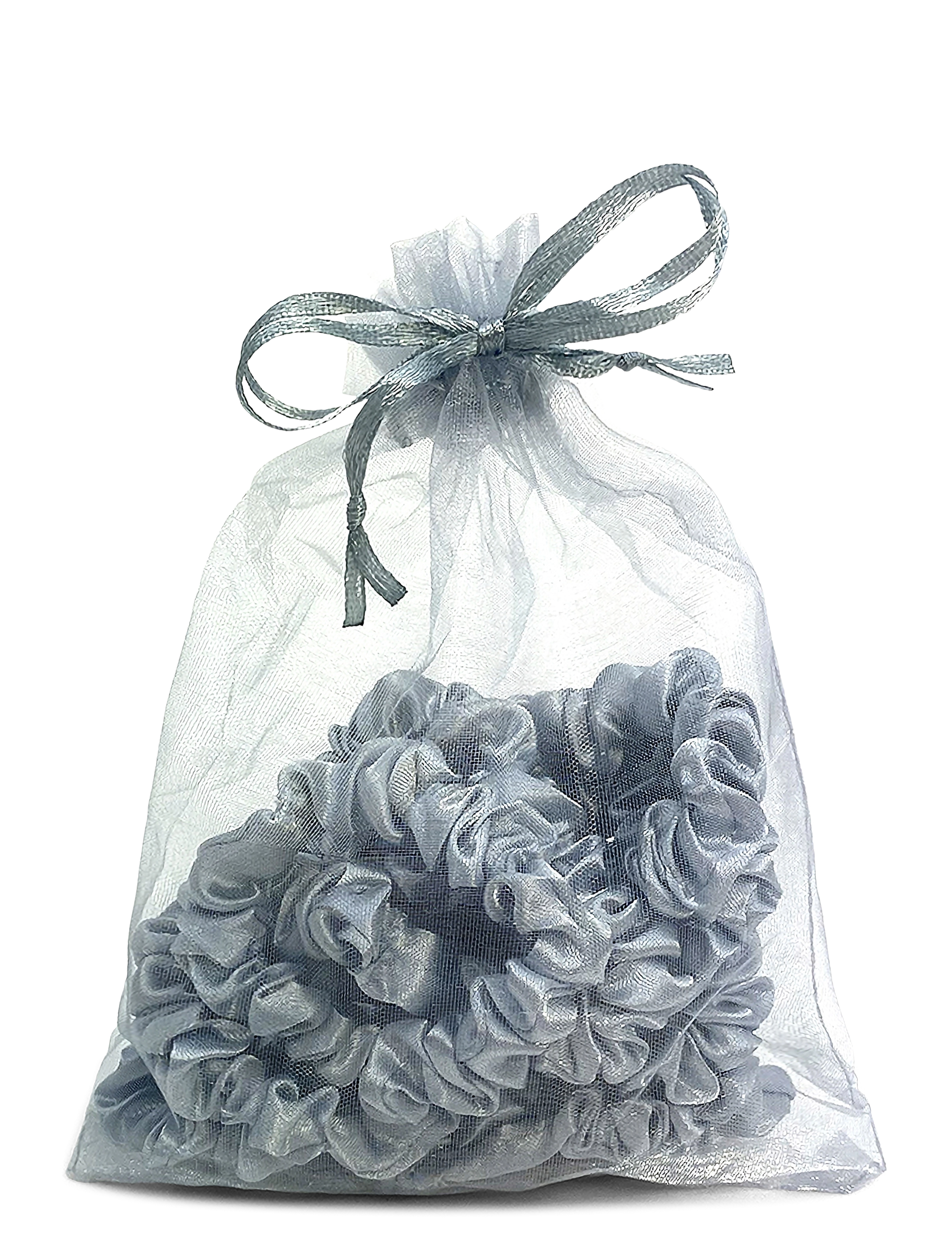 Pipol's Bazaar - Skinny Scrunchie 10 pcs - scrunchies ja patsikummid - grey - 1