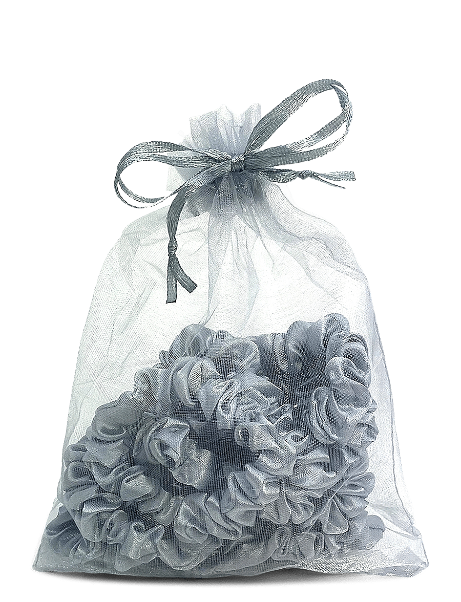 Pipol's Bazaar - Skinny Scrunchie 10 pcs - juuksepaelad ja -klambrid - grey - 1