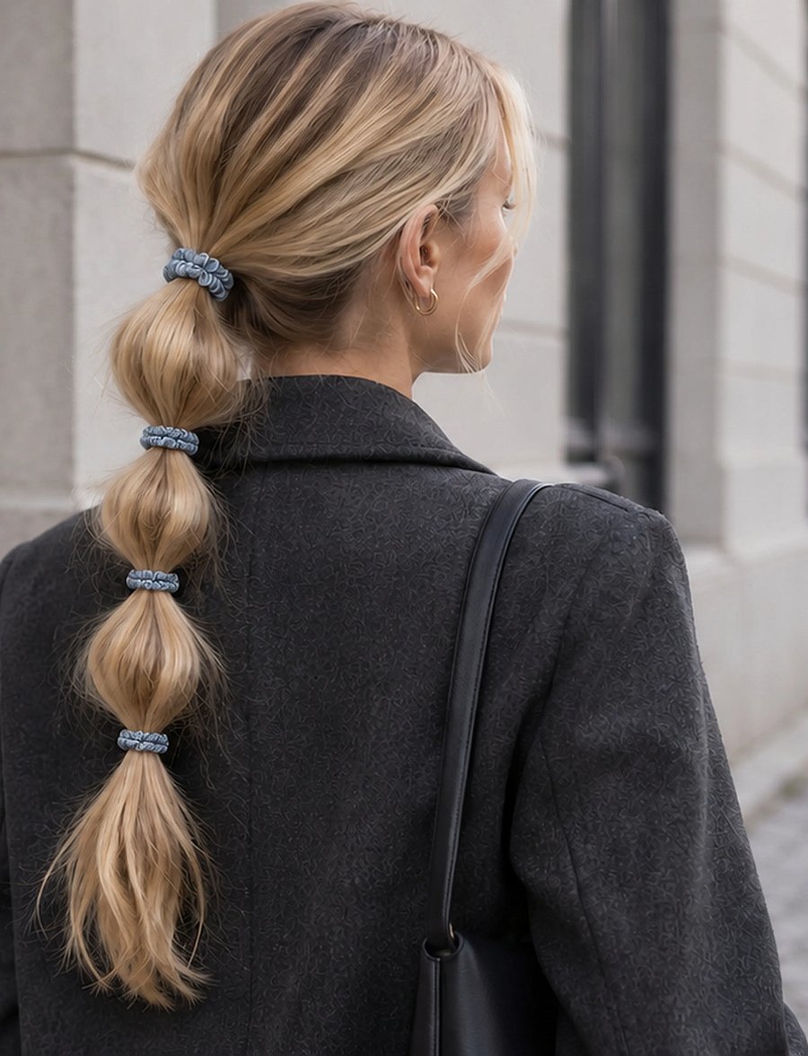Pipol's Bazaar - Skinny Scrunchie 10 pcs - hårsnoddar och hårband - grey - 0