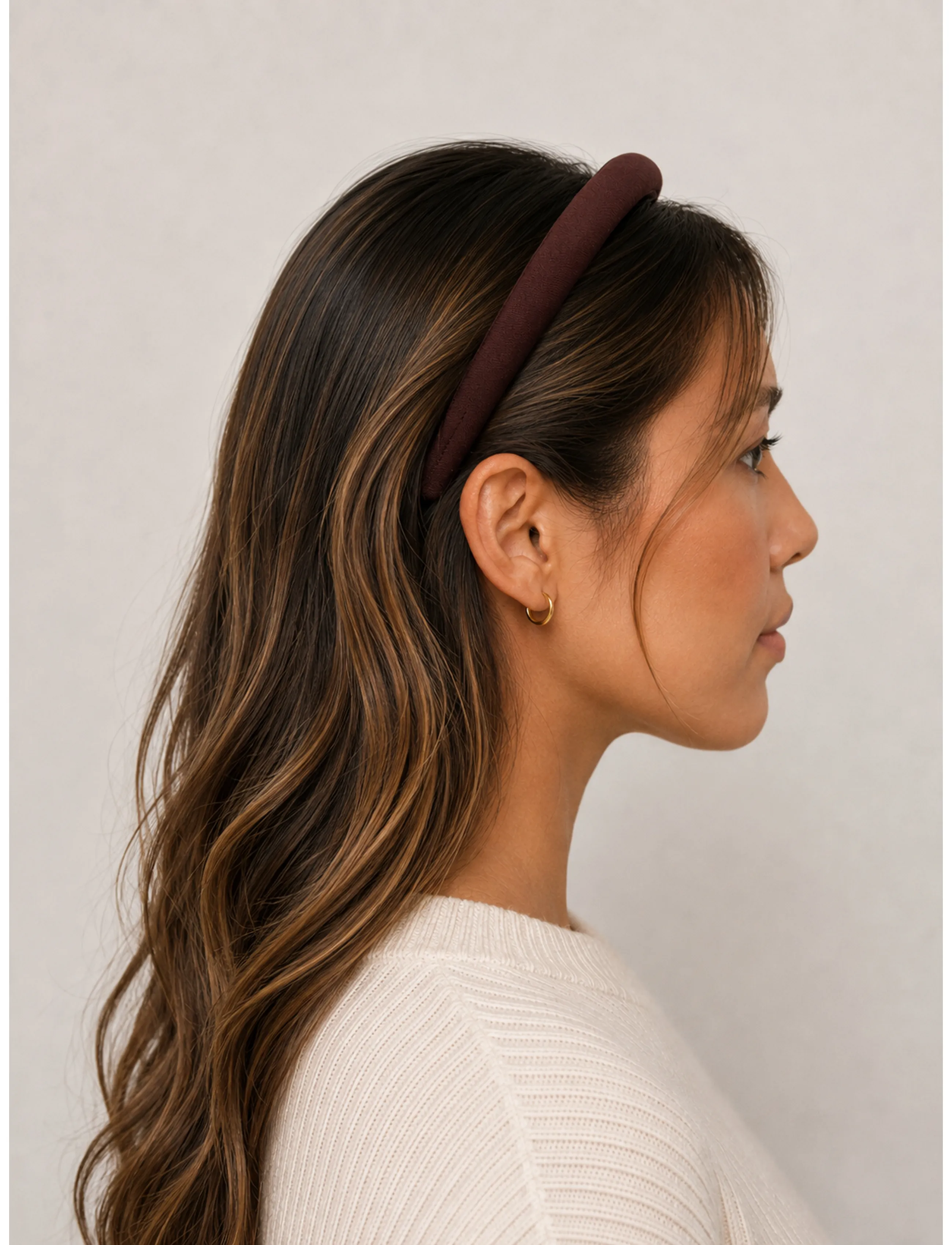 Pipol's Bazaar Suzy Headband Merlot Red, One Size, Hair Accessories, Burgunderrot - Band, Beauty