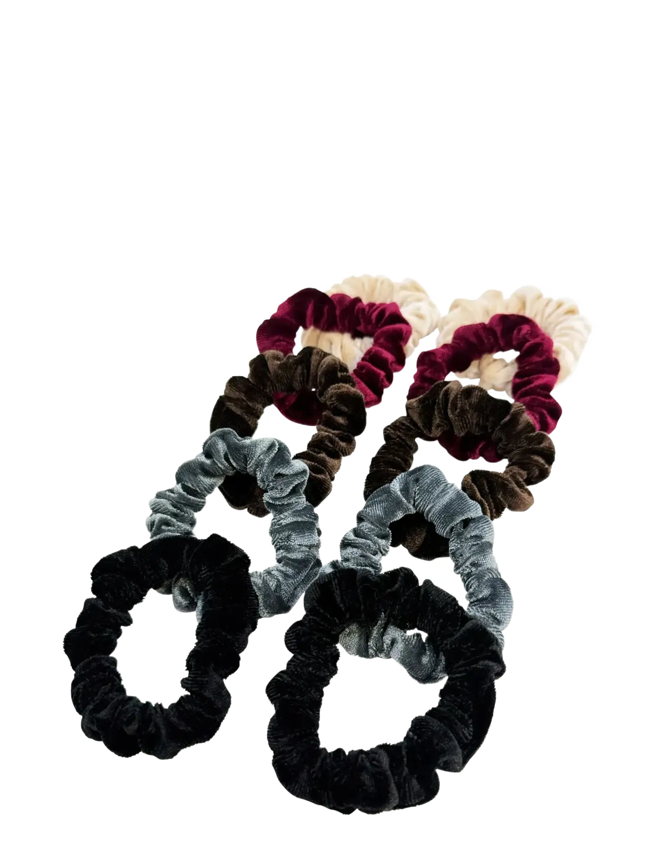 Velvet Scrunch Mixed Pack 10 pcs - MULTI COLOURED