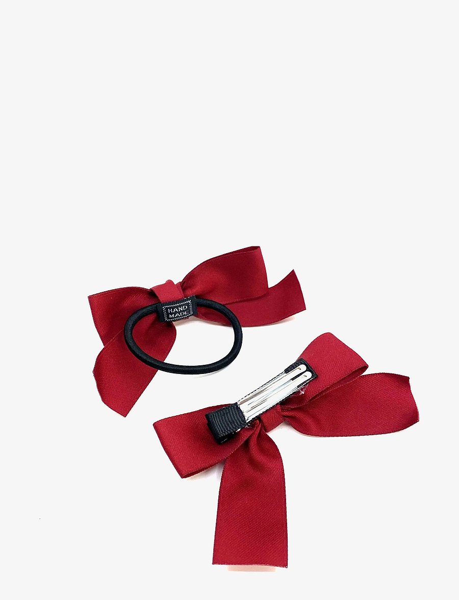 Pipol's Bazaar - Sandra Bow Clip plus Elastic Red - hårnåle - red - 2