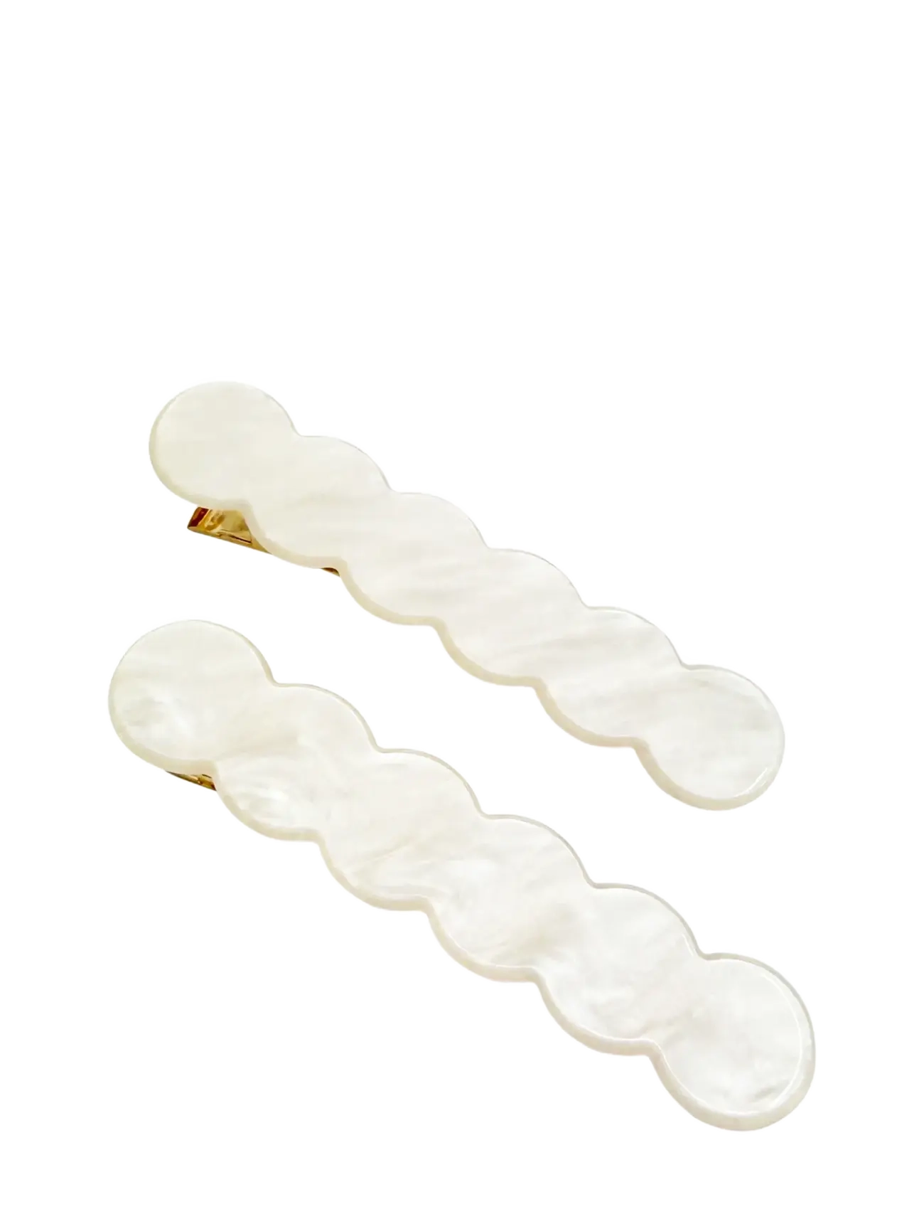 Pipol's Bazaar Kay 2 pcs Near White - Hiusklipsi - WHITE / white