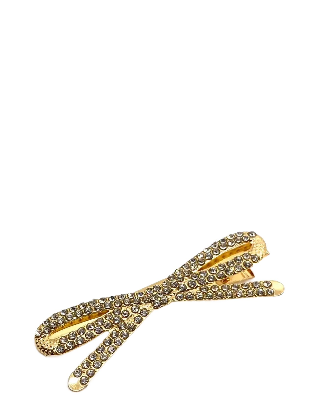 Pipol's Bazaar Glitter Snap Bow thin - Haarspange - GOLD / gold