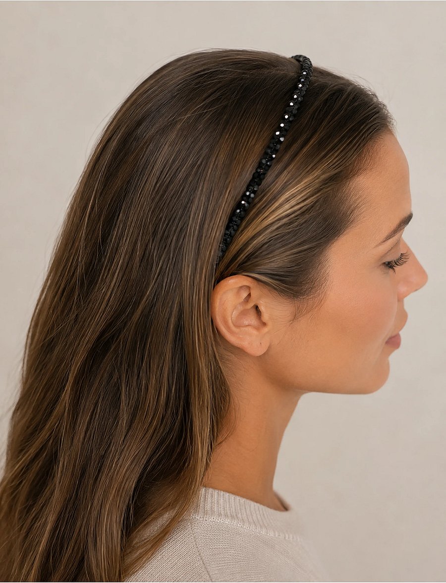 Pipol's Bazaar - Chrissy Headband Black - headbands - black - 0
