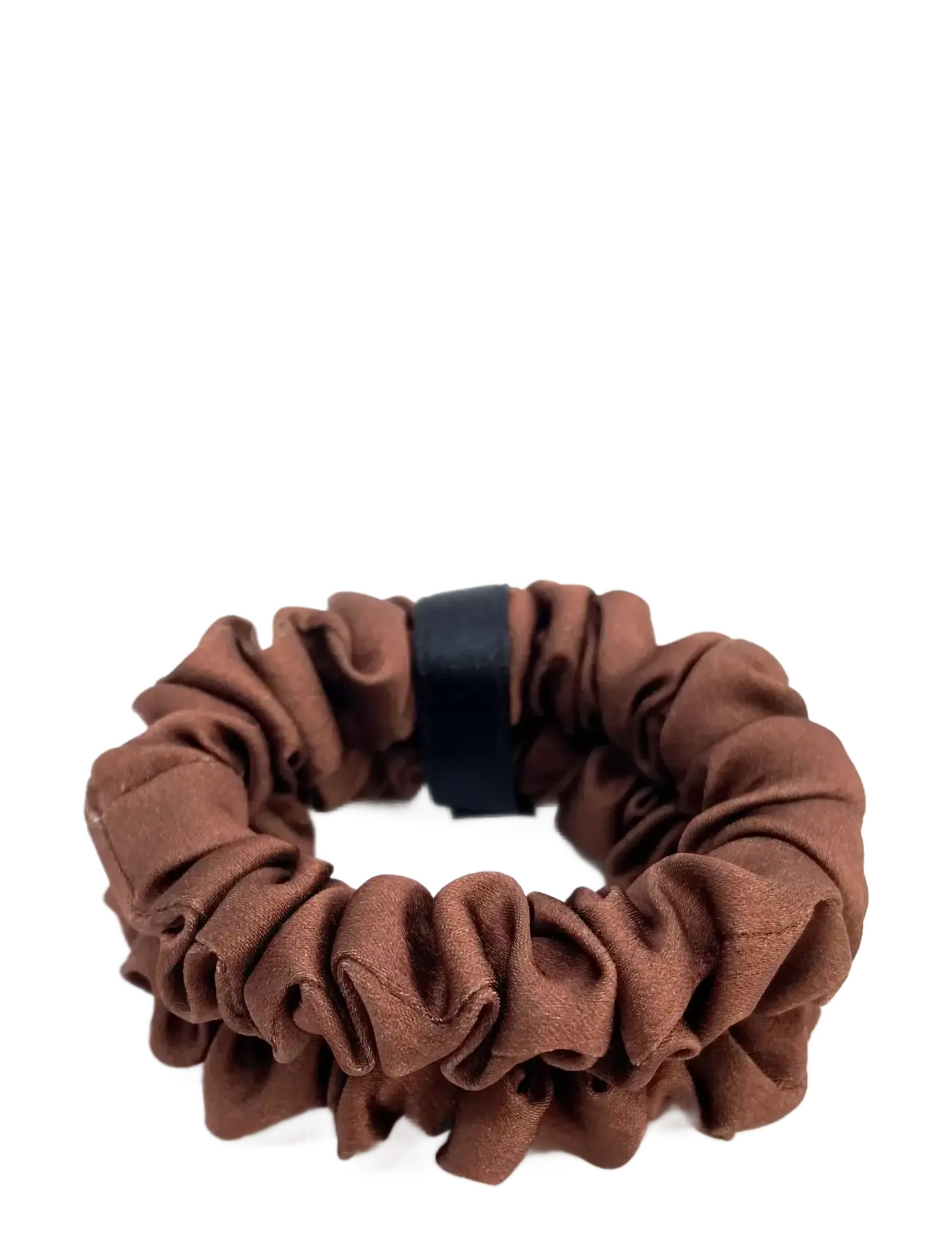 Pipol's Bazaar Delize De Luxe Scrunchie Brown 2 pcs - Scrunchies ja patsikummid - BROWN / brown