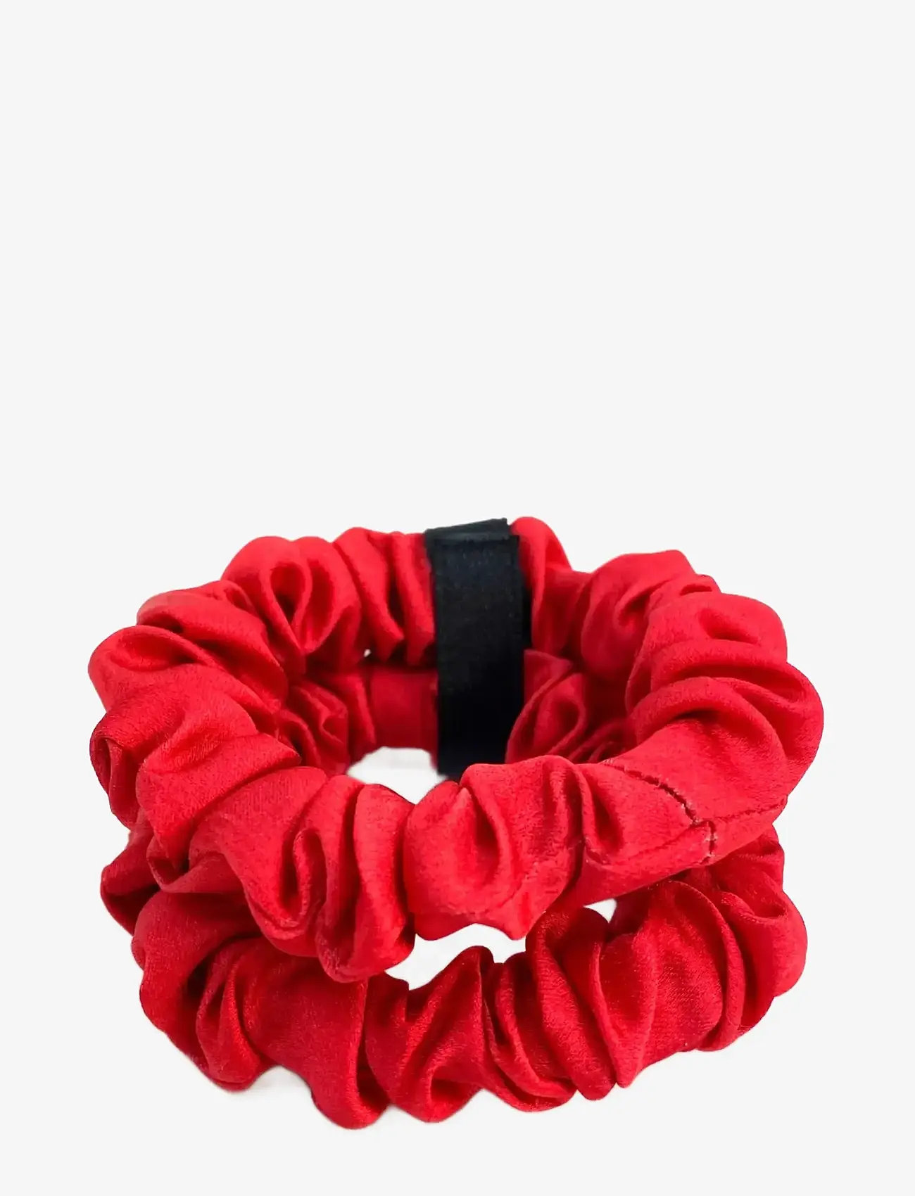Pipol's Bazaar - Delize De Luxe Scrunchie Red 2 pcs - hårsnoddar - red - 0