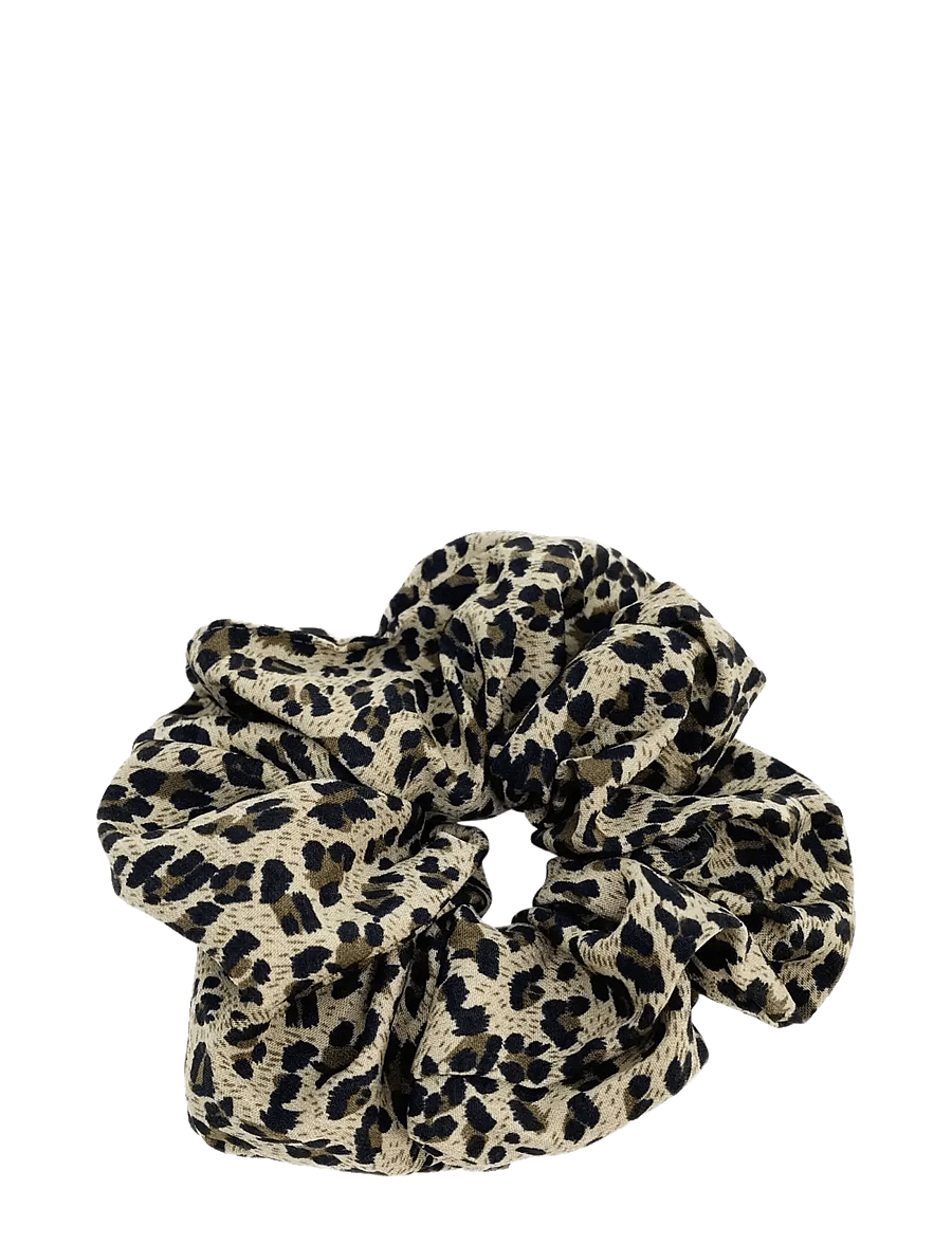 Pipol's Bazaar - Bonny Scrunchy Leo Beige - hårbånd og hårsnore - beige - 0
