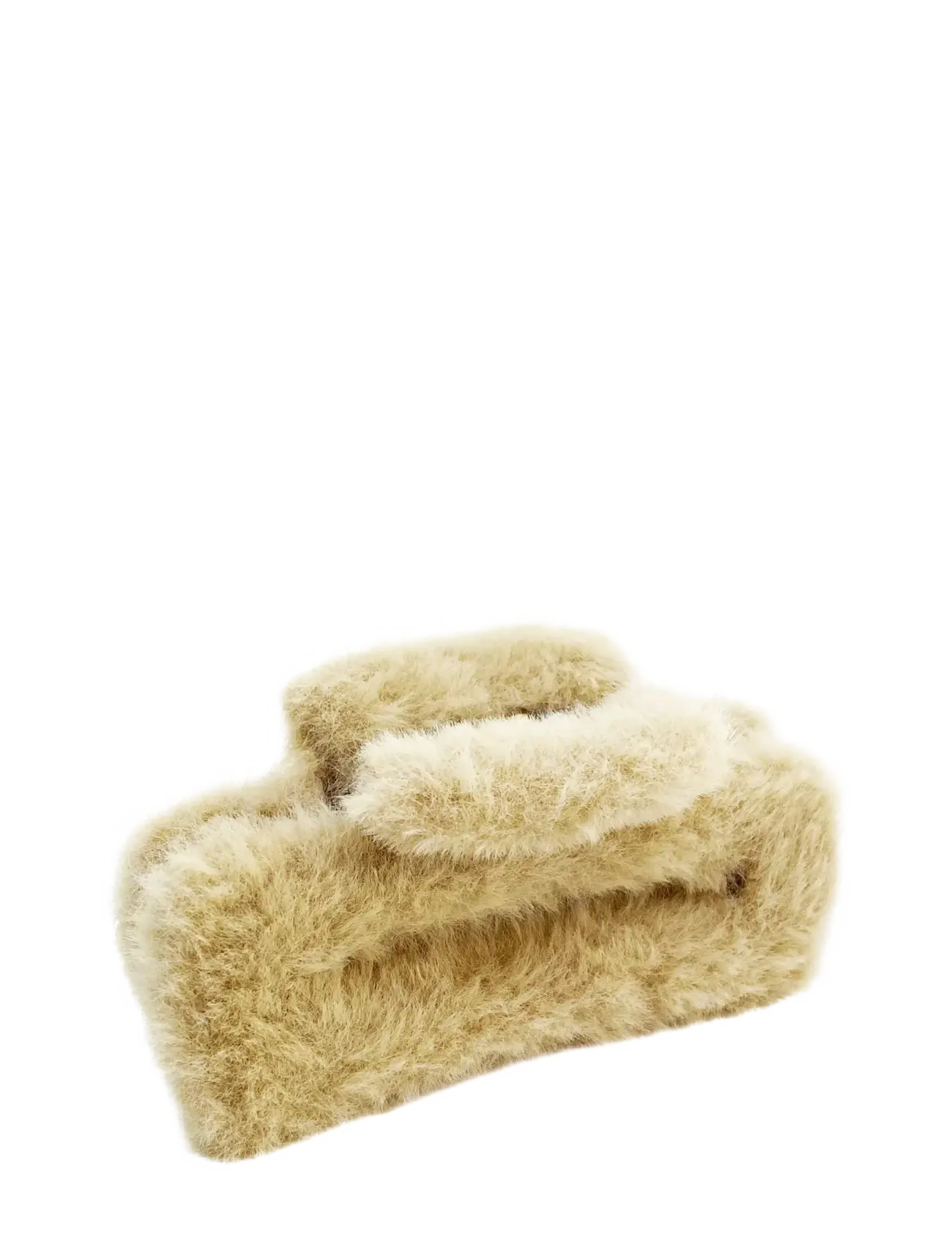 Pipol's Bazaar - Cally Furry Clamp Big Beige - haarkrallen - beige - 1