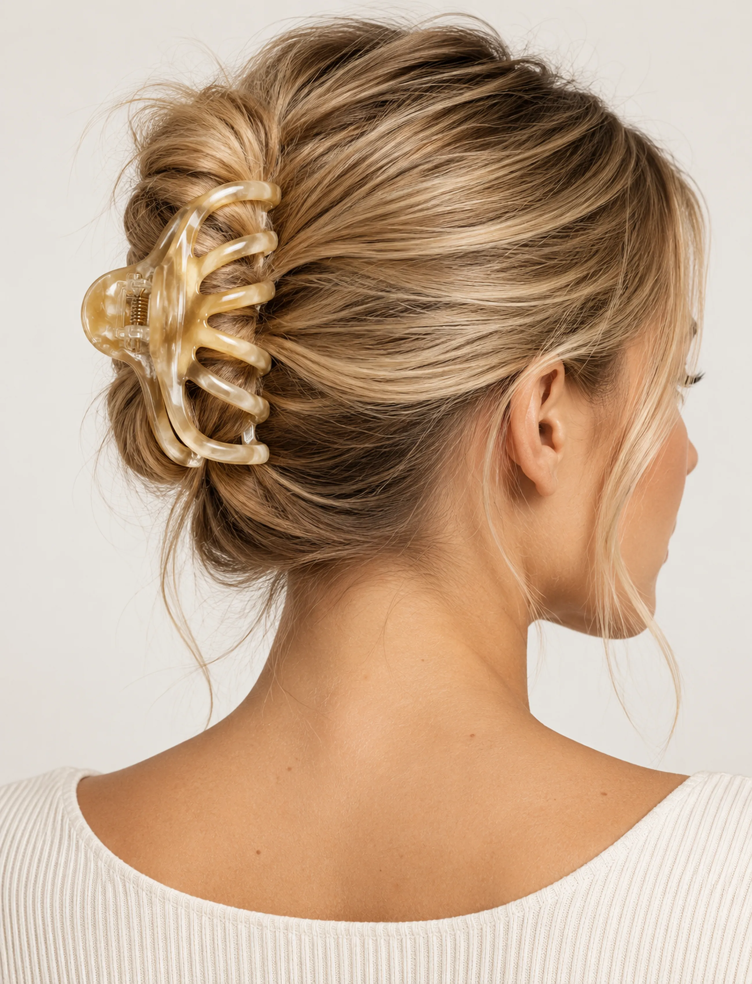 Pipol's Bazaar - Maya Clamp - hair claws - beige - 0