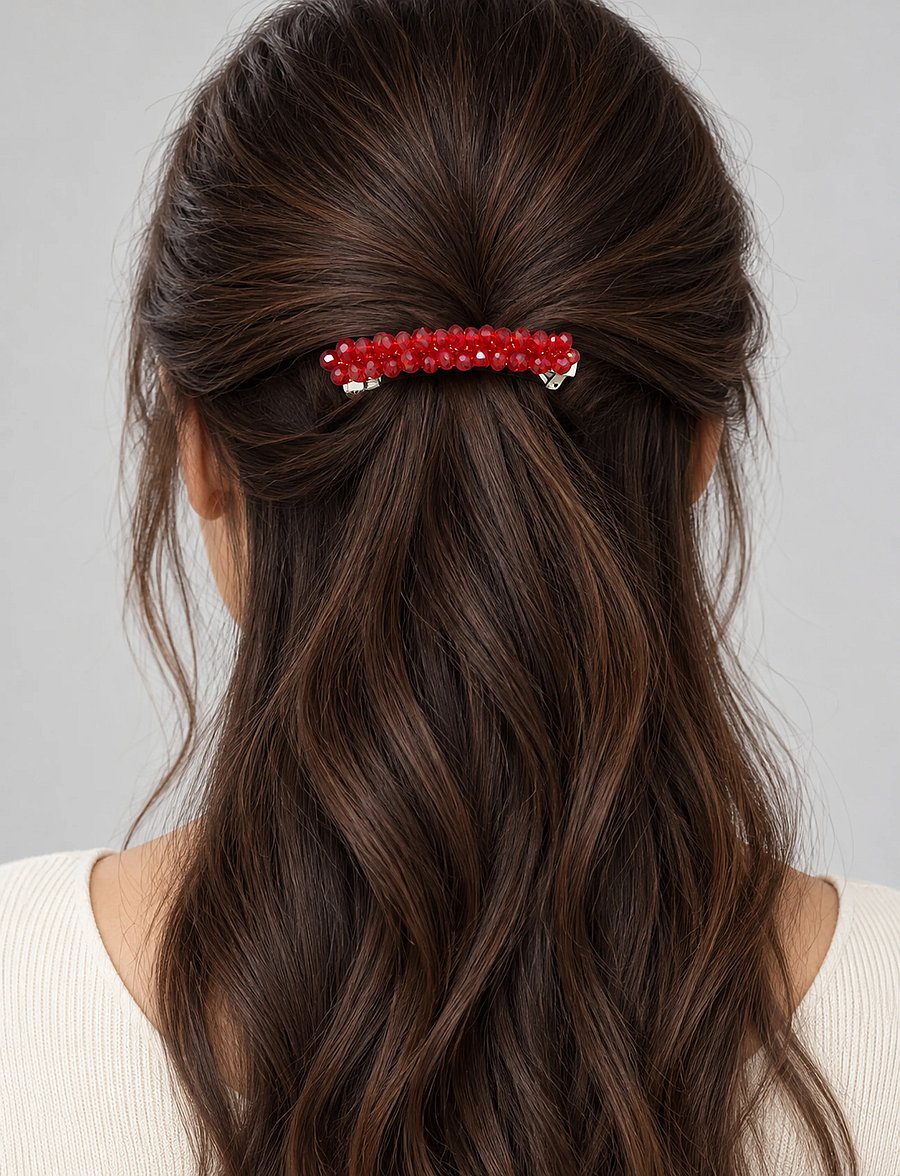 Pipol's Bazaar - Christa Barette Red - hårspænde - red - 0