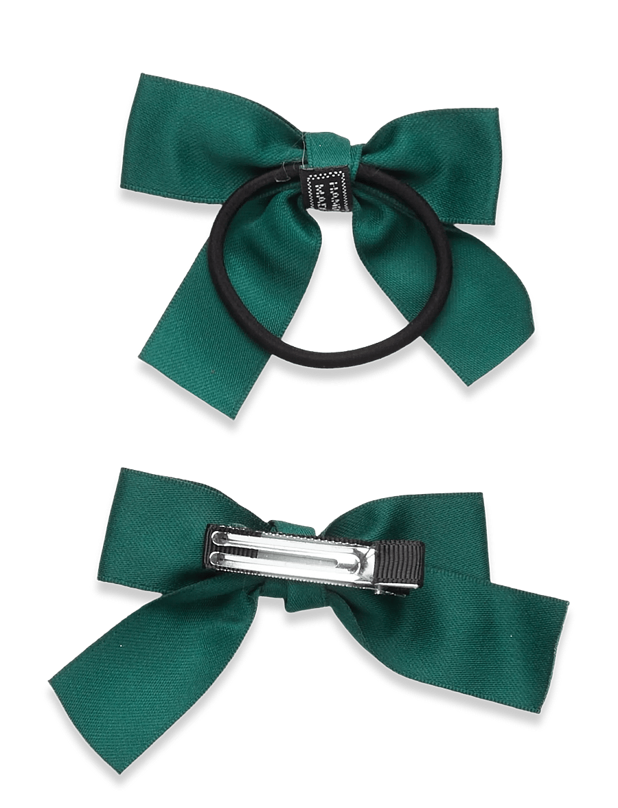 Pipol's Bazaar - Sandra Bow Clip plus Elastic Green - hårnåle - green - 1