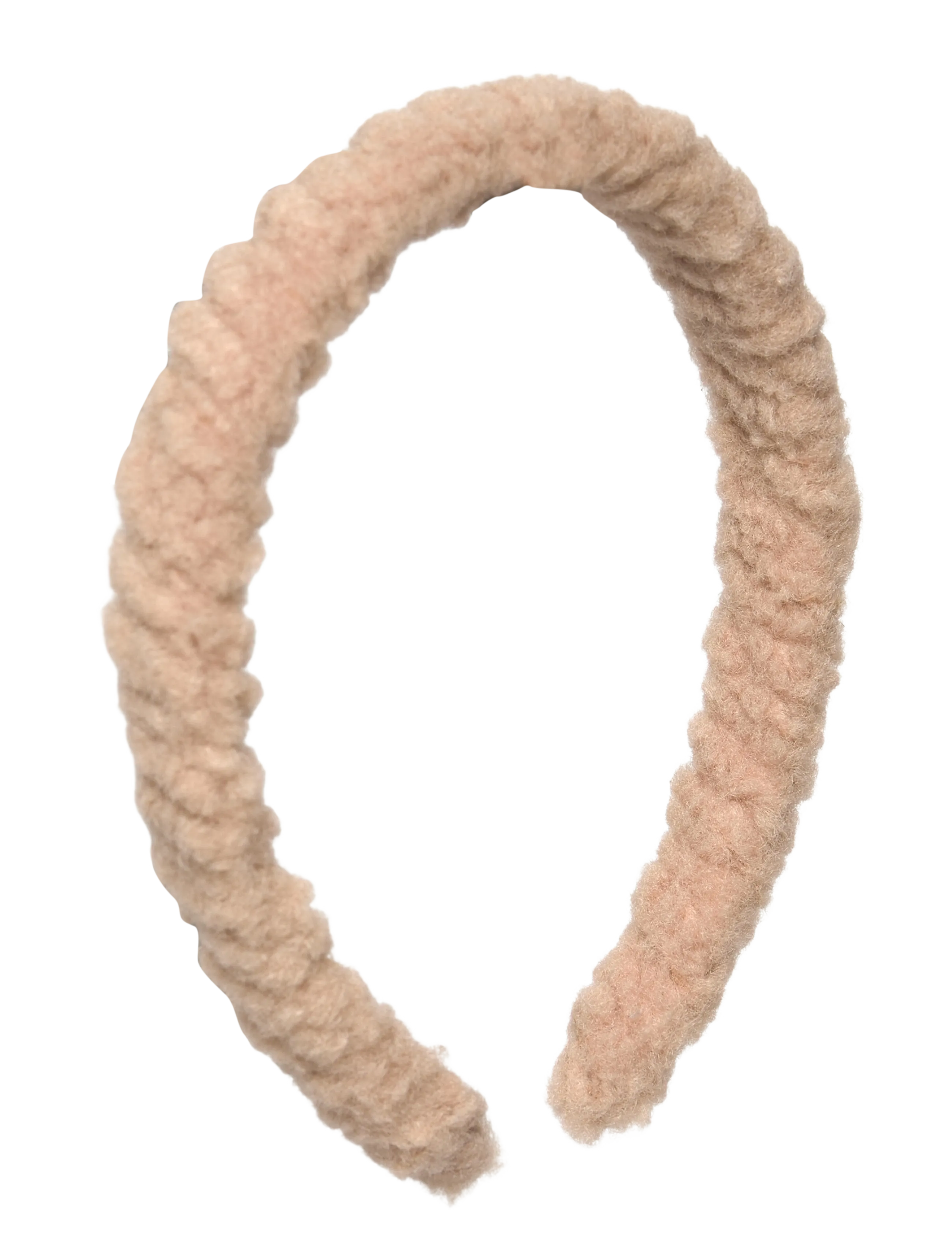 Pipol's Bazaar Furry Headband, One Size, Headwear, Beige - Headbands, Beauty