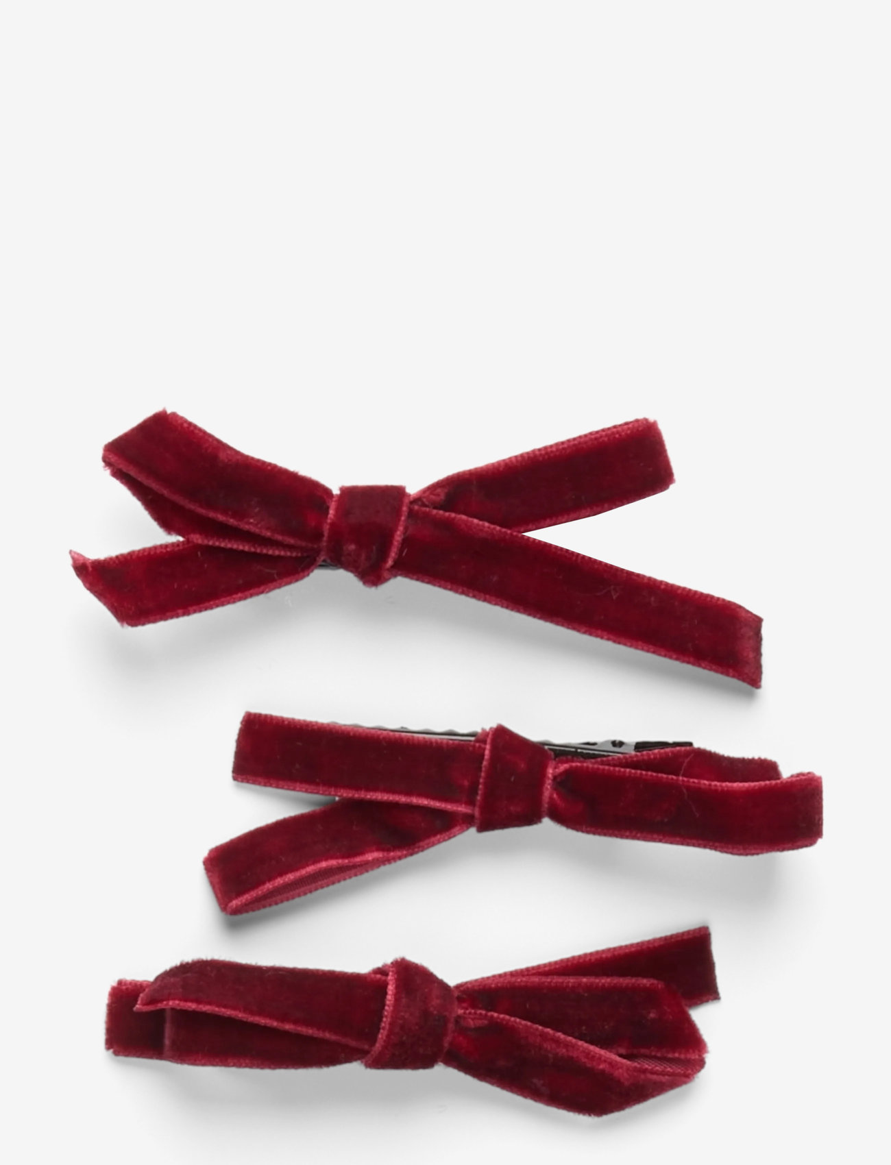Pipol's Bazaar - Rosella Trippel Bow 3pcs - haarspange - red - 1
