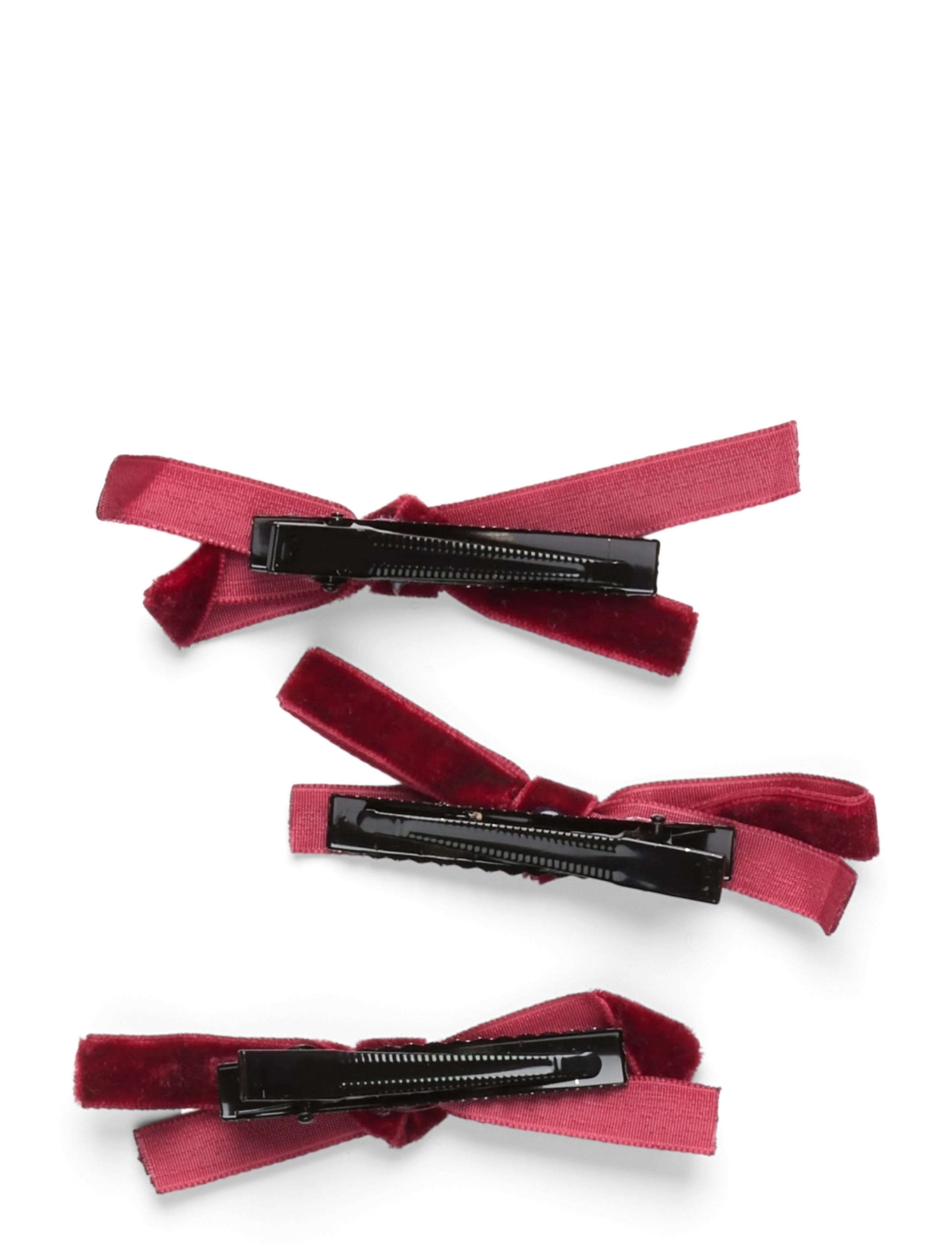 Pipol's Bazaar - Rosella Trippel Bow 3pcs - haarspangen - red - 2