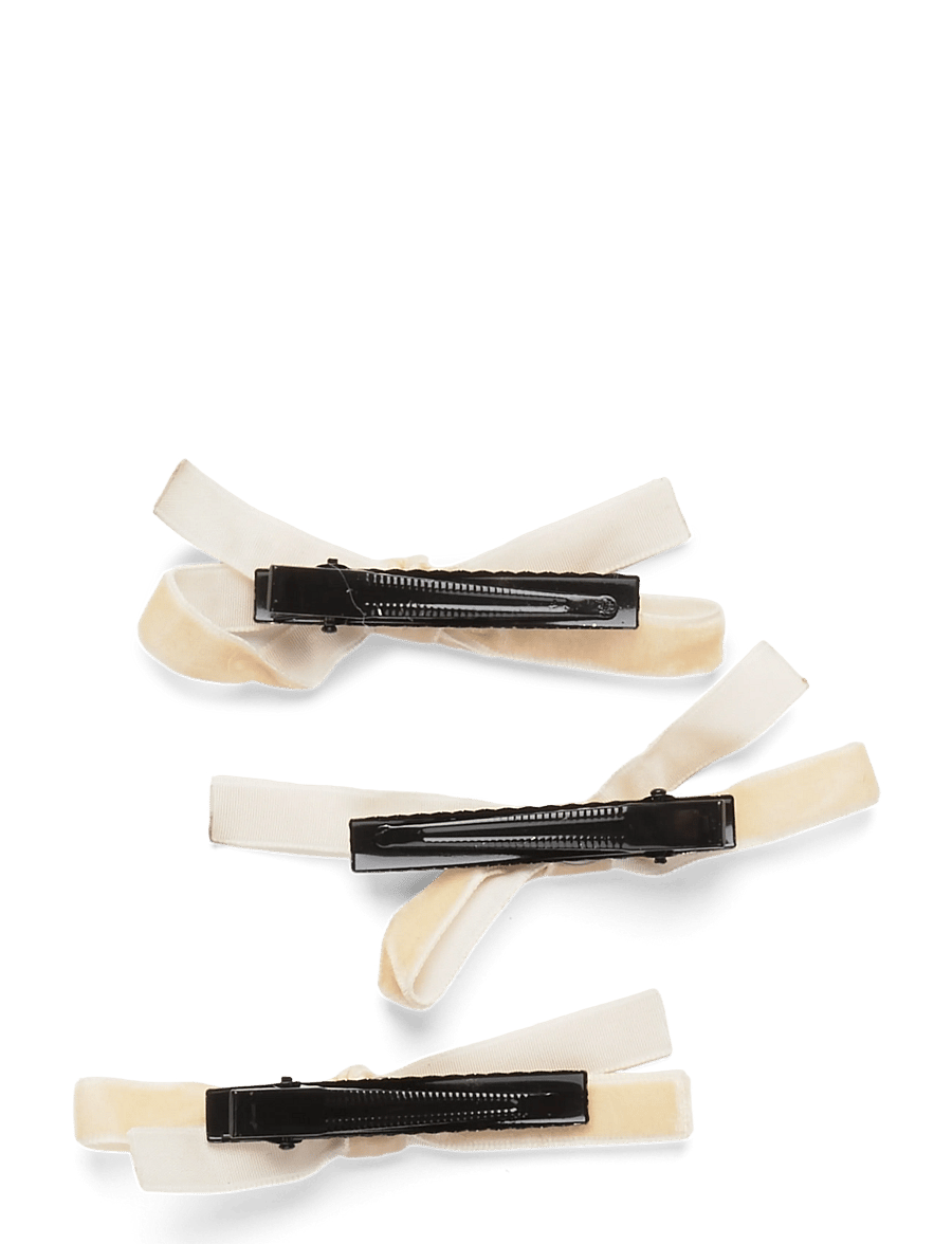 Pipol's Bazaar - Rosella Trippel Bow 3pcs - hårspænde - white - 2