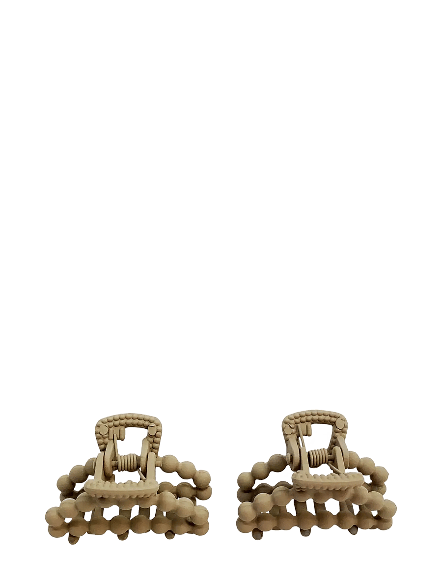 Pipol's Bazaar - Sia Clamp Beige 2 pcs - hårklemmer - beige - 0
