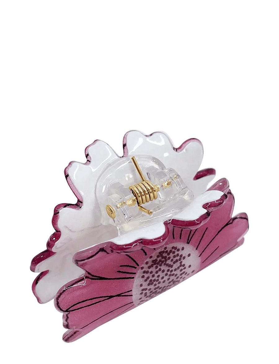 Pipol's Bazaar - Summer Flower Clamp Rose - hårklemmer - pink - 1