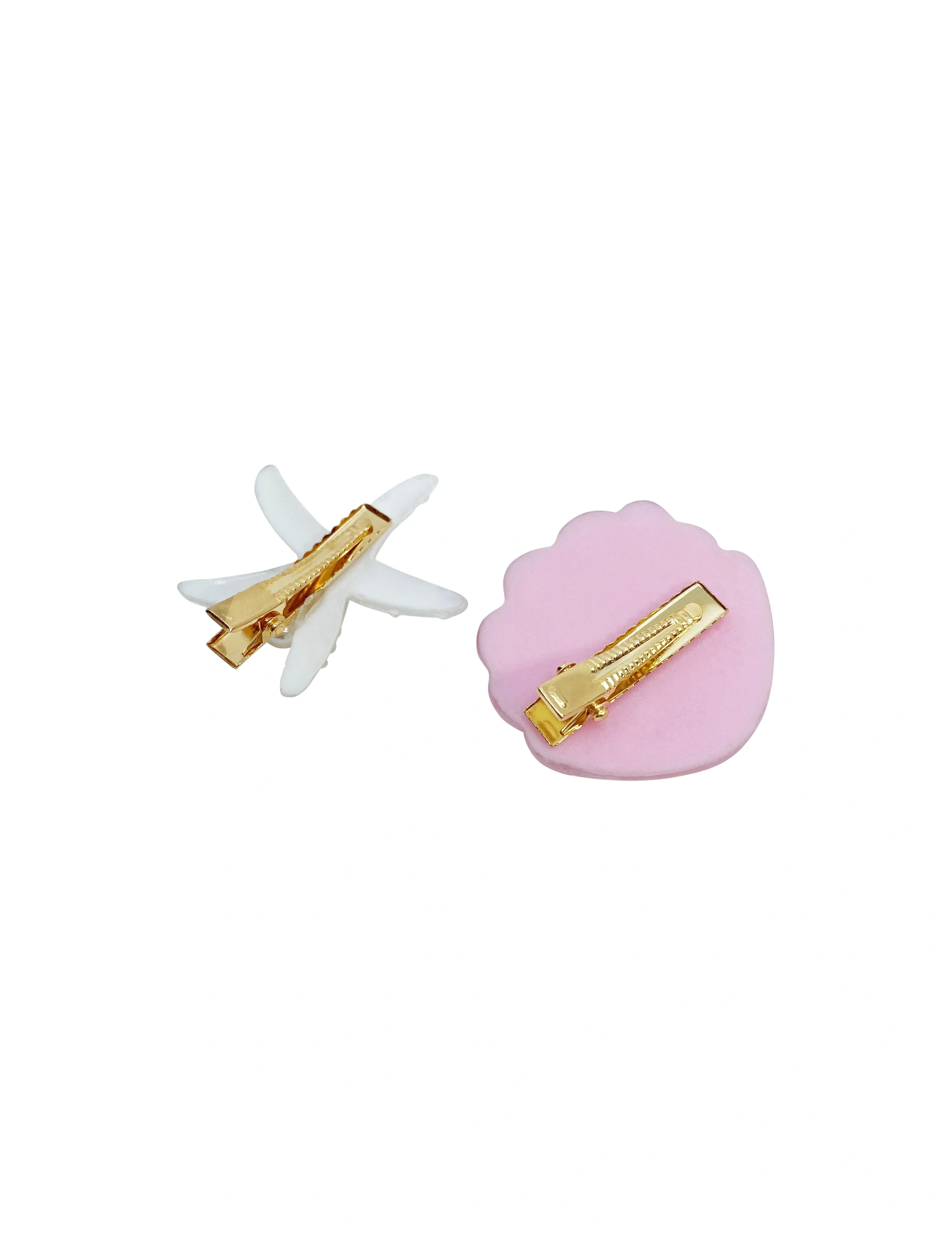Pipol's Bazaar - Corall 2 pcs Set Pink - matu sprādze - pink - 1