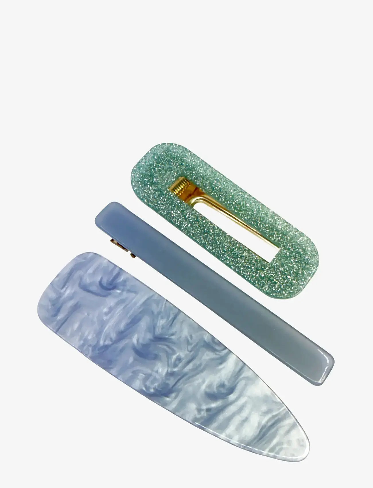 Pipol's Bazaar - Sandy Hair Clip 3 pcs Blue - hårspænde - blue - 0