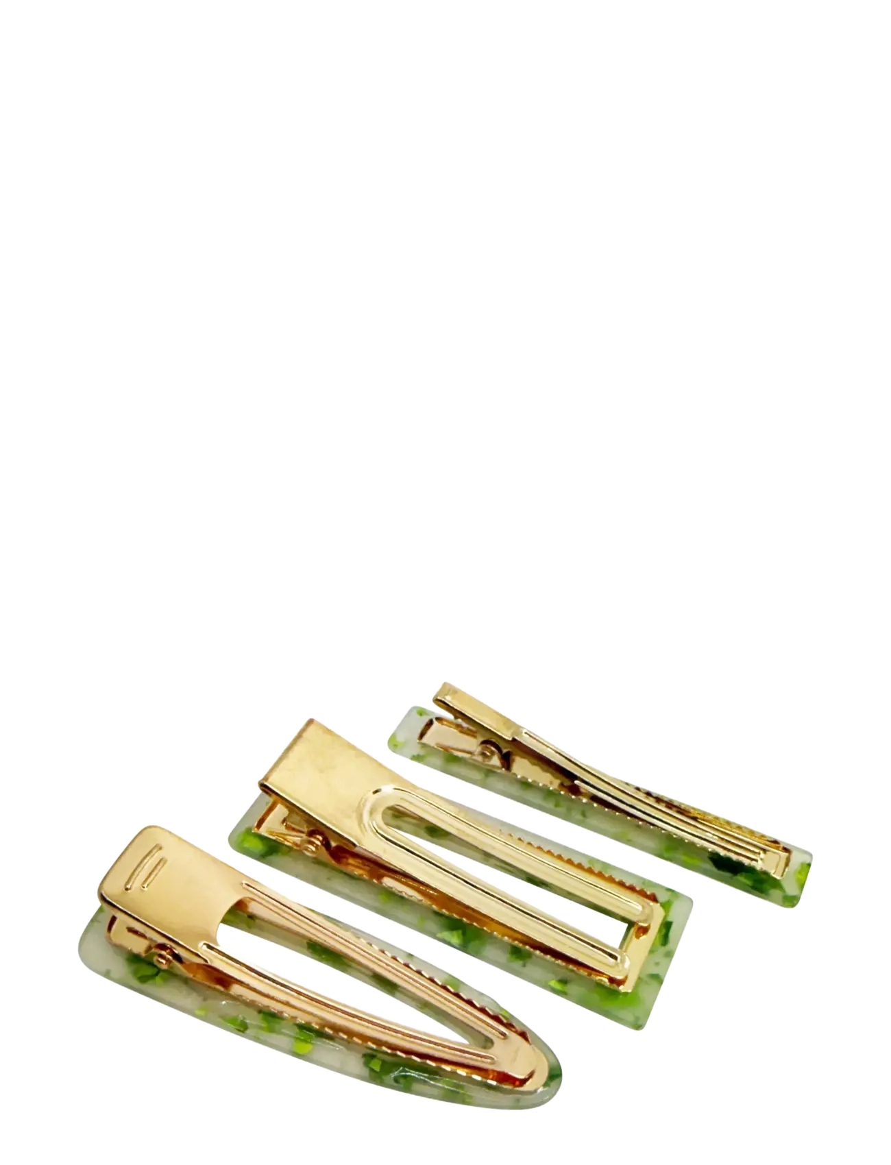 Pipol's Bazaar - Betsy Hair Clip 3 pcs Pear Green Spot - haarspangen - green - 1