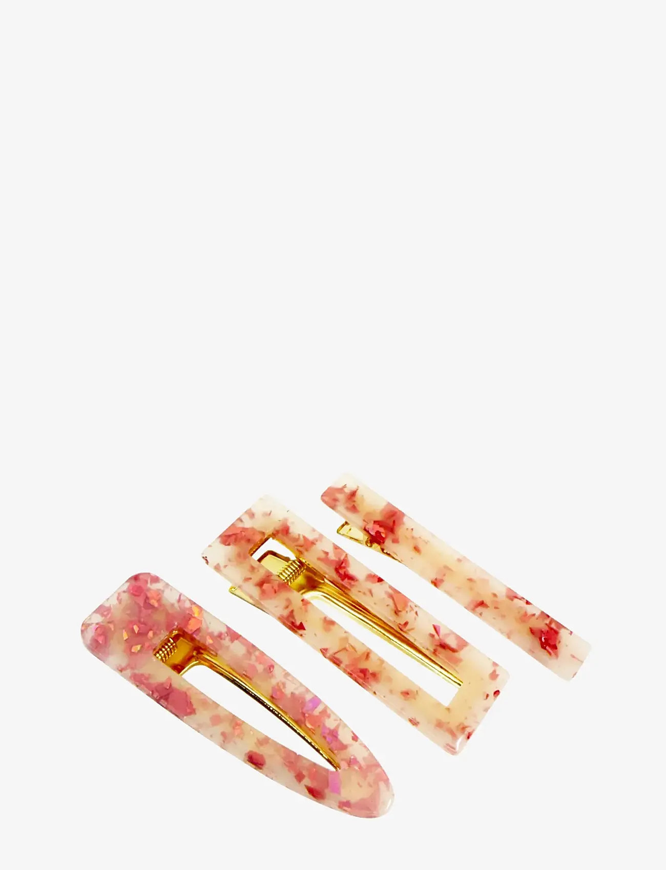 Pipol's Bazaar - Betsy Hair Clip 3 pcs Pink Spot - hårspænde - pink - 0