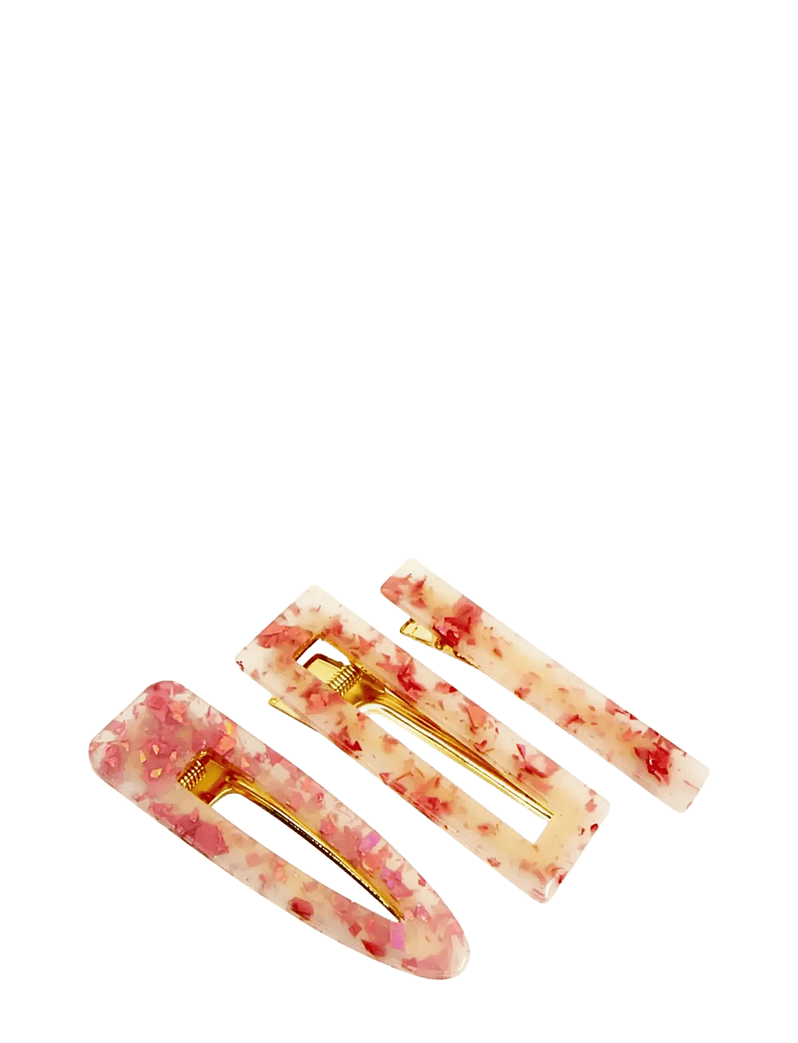 Pipol's Bazaar - Betsy Hair Clip 3 pcs Pink Spot - hårspænde - pink - 0