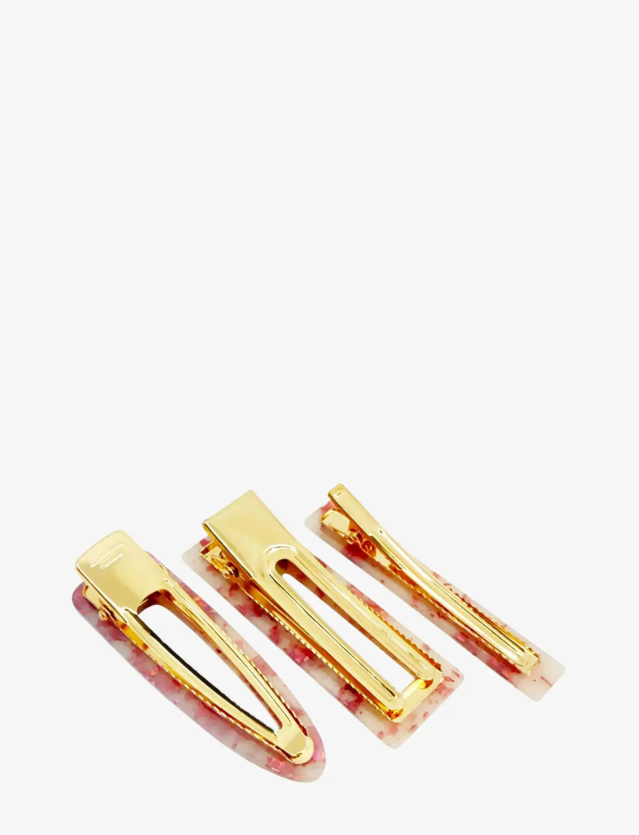 Pipol's Bazaar - Betsy Hair Clip 3 pcs Pink Spot - hårspænde - pink - 1