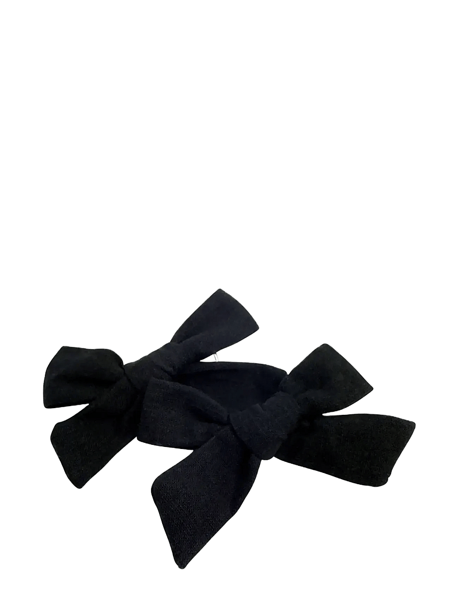 Pipol's Bazaar - Stina Bow 2 pcs Black - hårspännen - black - 0