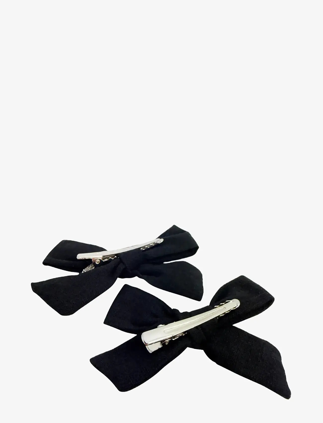 Pipol's Bazaar - Stina Bow 2 pcs Black - hårspænde - black - 1