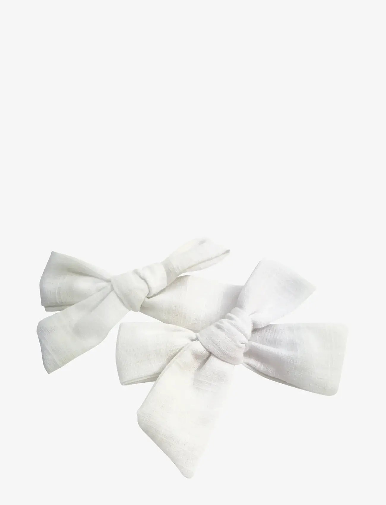 Pipol's Bazaar - Stina Bow 2 pcs White - hårspænde - white - 0
