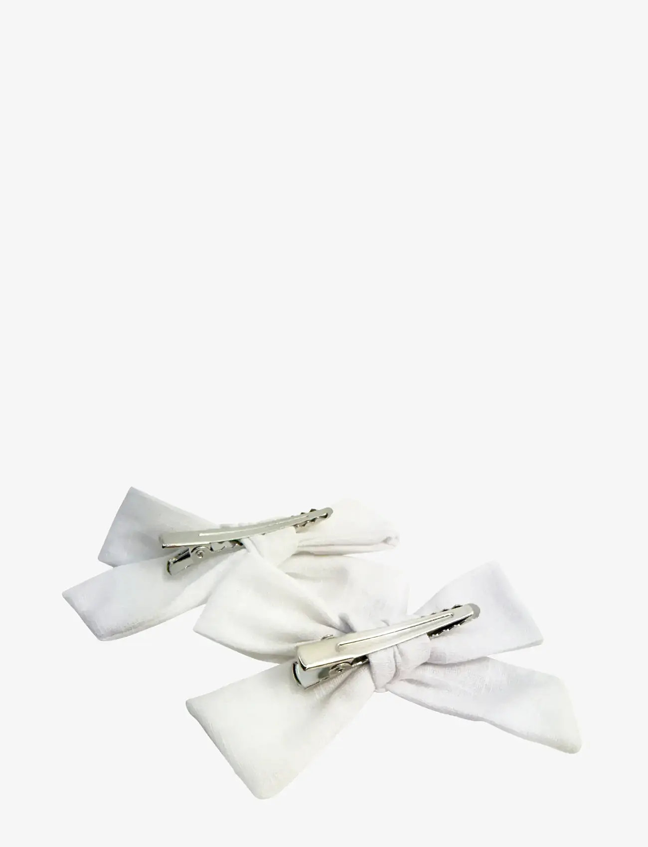Pipol's Bazaar - Stina Bow 2 pcs White - hårspænde - white - 1