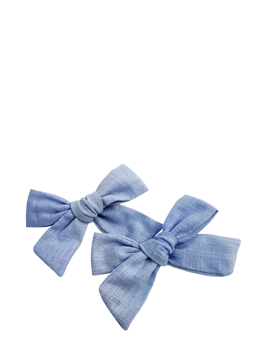 Pipol's Bazaar - Stina Bow 2 pcs Light Blue - hårspænde - blue - 0