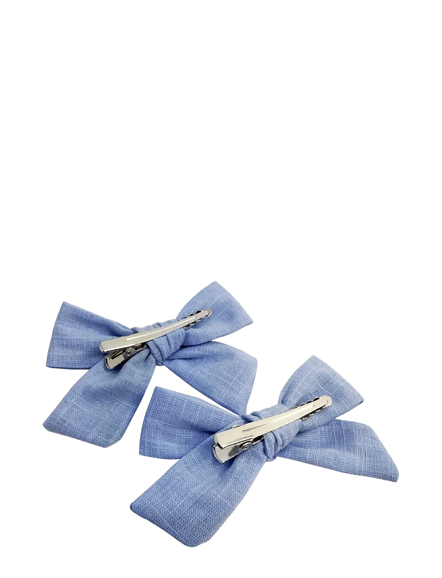 Pipol's Bazaar - Stina Bow 2 pcs Light Blue - hårspænde - blue - 1