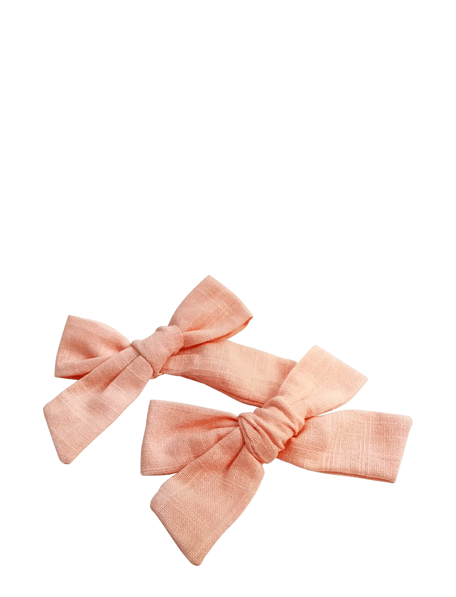 Pipol's Bazaar - Stina Bow 2 pcs Pink - hårspænde - pink - 0
