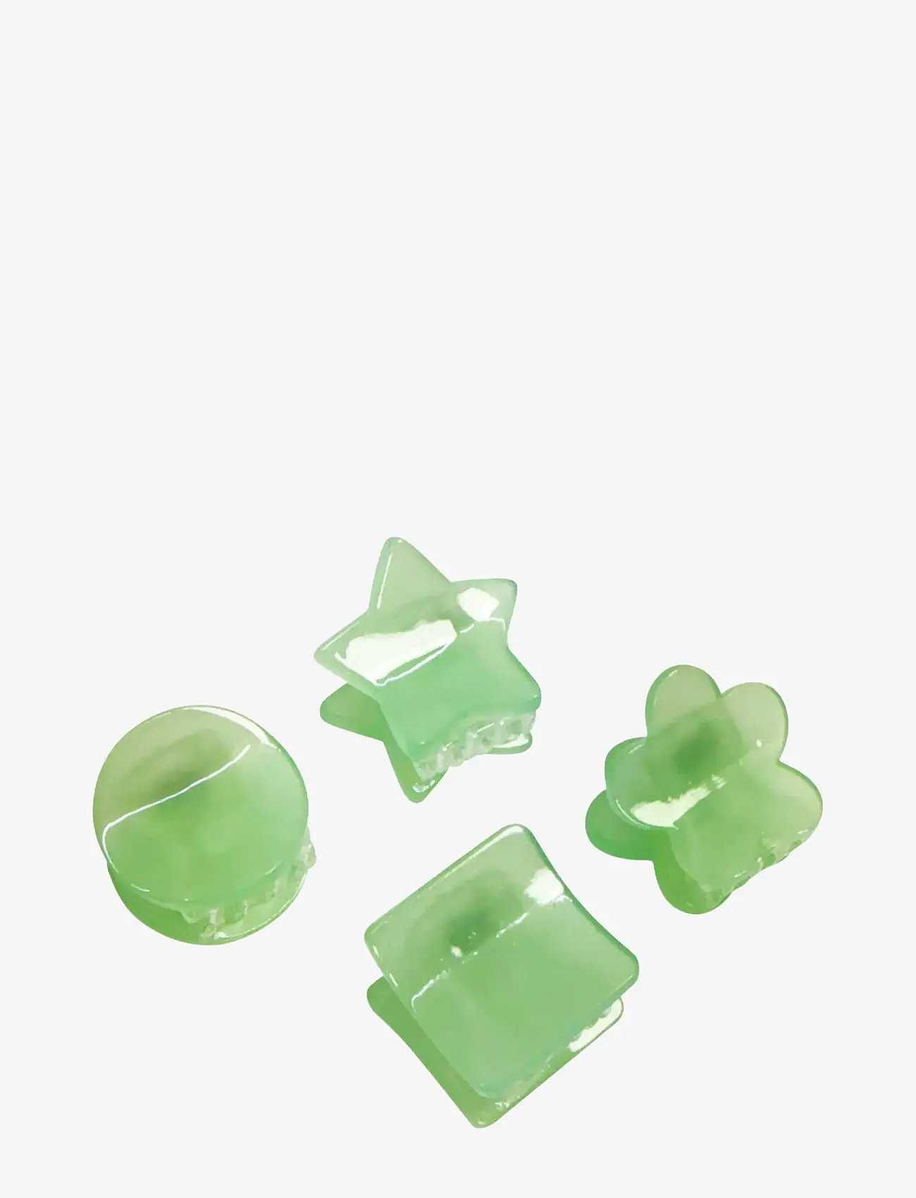Pipol's Bazaar - Minella Mini Clamps Green 4 pcs - hair clips - green - 0