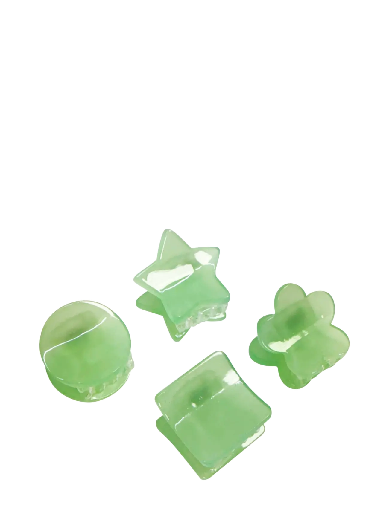 Pipol's Bazaar Minella Mini Clamps Green 4 pcs - Hiusklipsi - GREEN / green