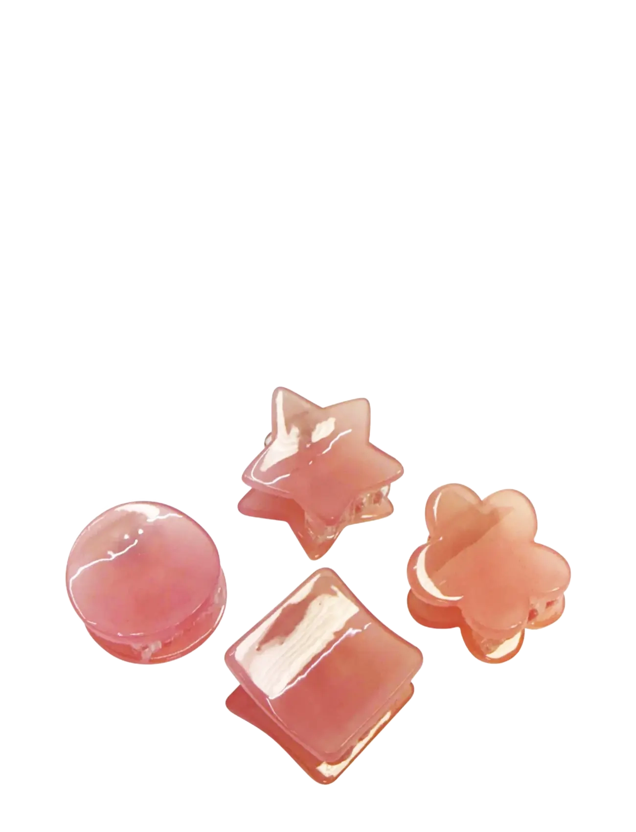 Pipol's Bazaar Minella Mini Clamps Light Pink 4 pcs - Uus - PINK / coral