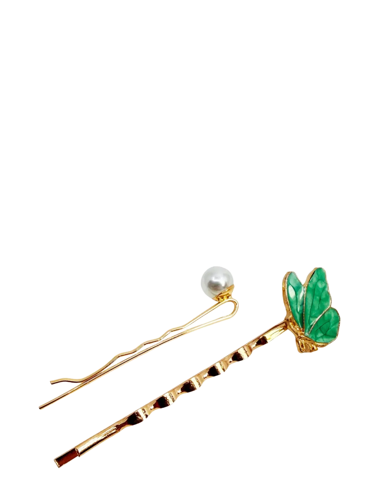 Pipol's Bazaar Somber Hair Pin Blue 2 pcs - Hårnålar - BLUE / gold