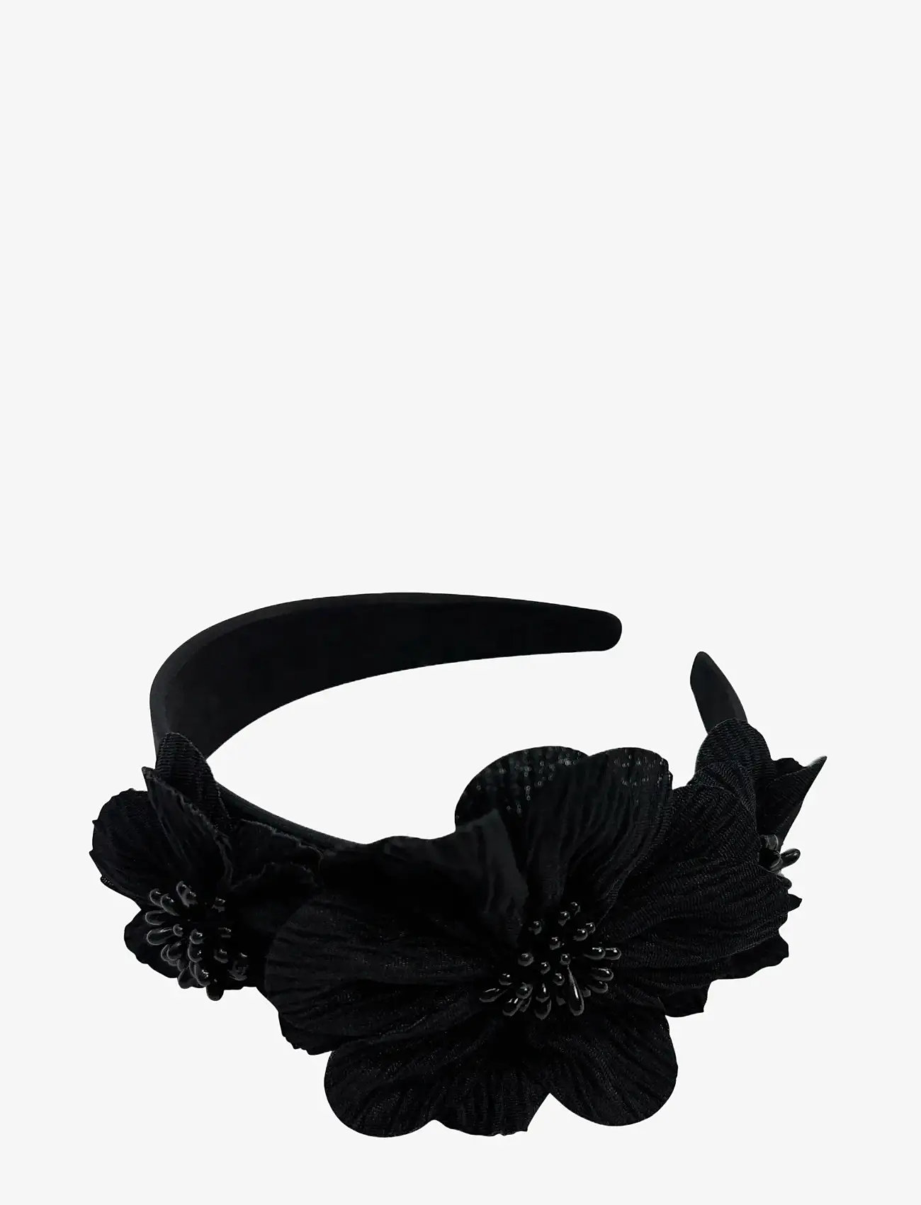Pipol's Bazaar - Mindy Flower Diadema Black - headbands - black - 0