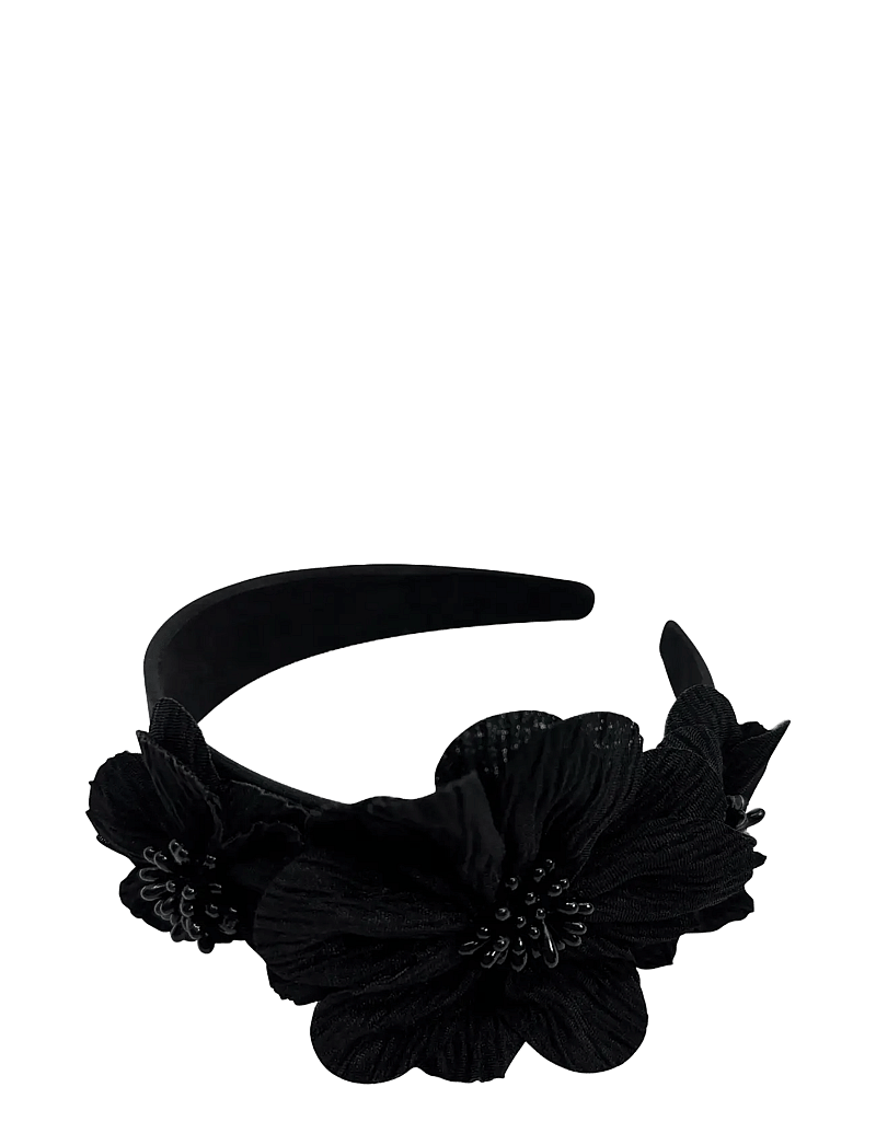 Pipol's Bazaar - Mindy Flower Diadema Black - hårbånd - black - 1
