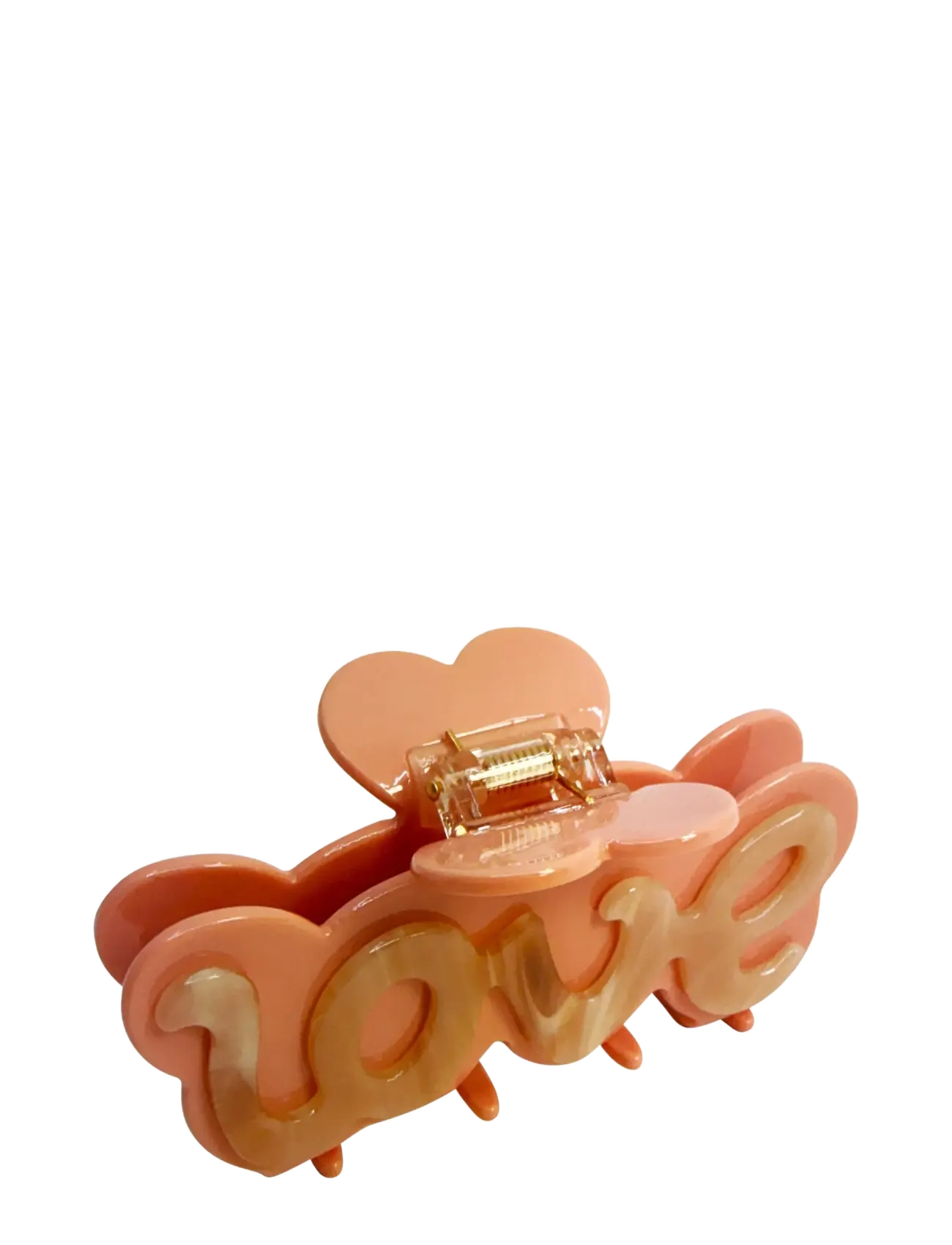 Pipol's Bazaar ILY Clamp Creamy Pink - Hair accessories - PINK / pink/rose