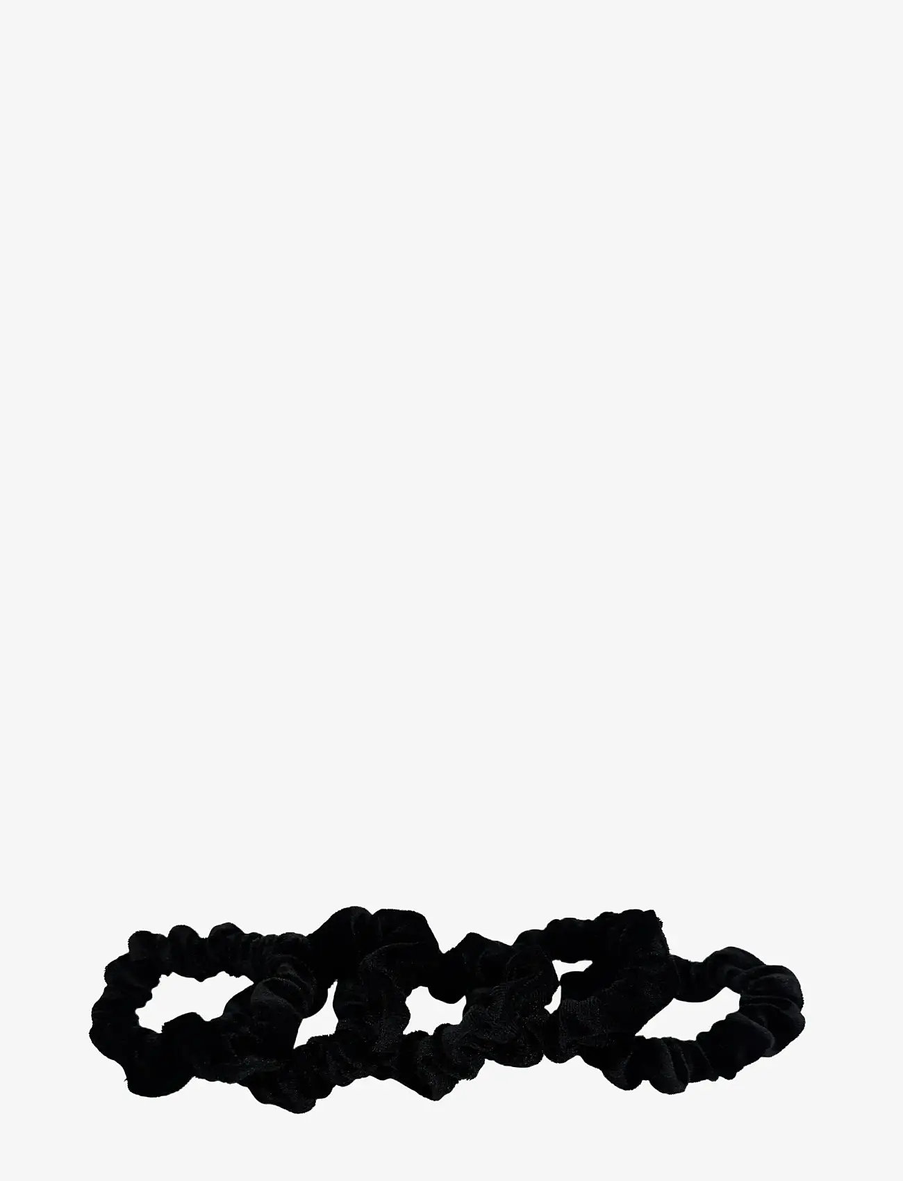 Pipol's Bazaar - Velvet Scrunchy 5 pcs Black - scrunchies - black - 0