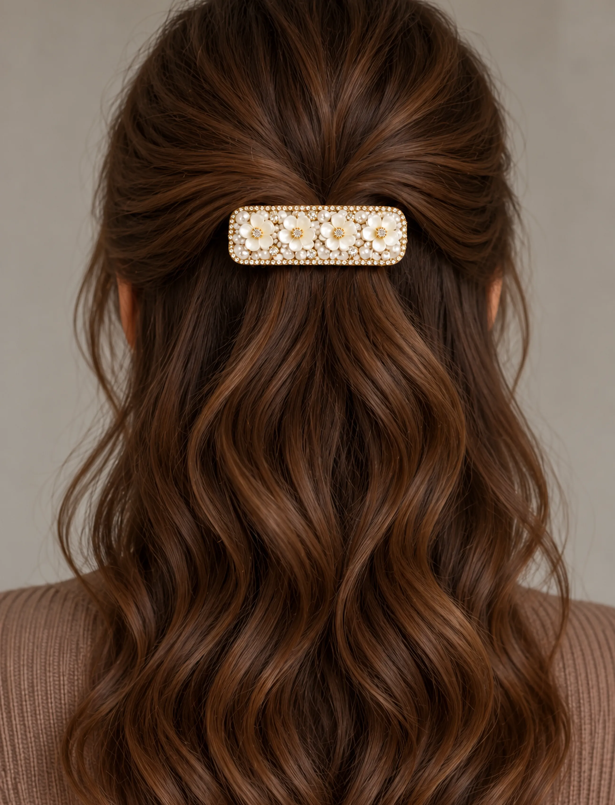Pipol's Bazaar - Zeni Clip Flower - haarspangen - white - 0