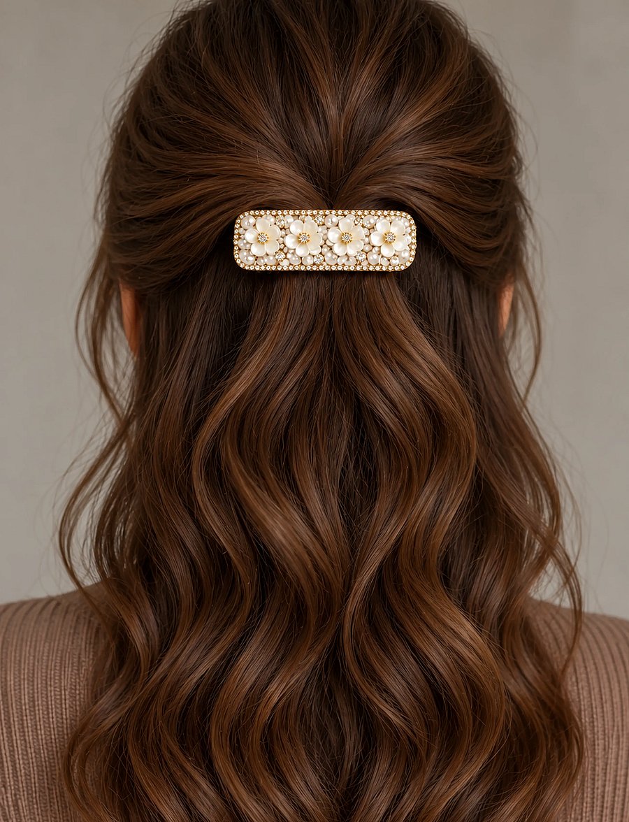 Pipol's Bazaar - Zeni Clip Flower - hårspännen - white - 0