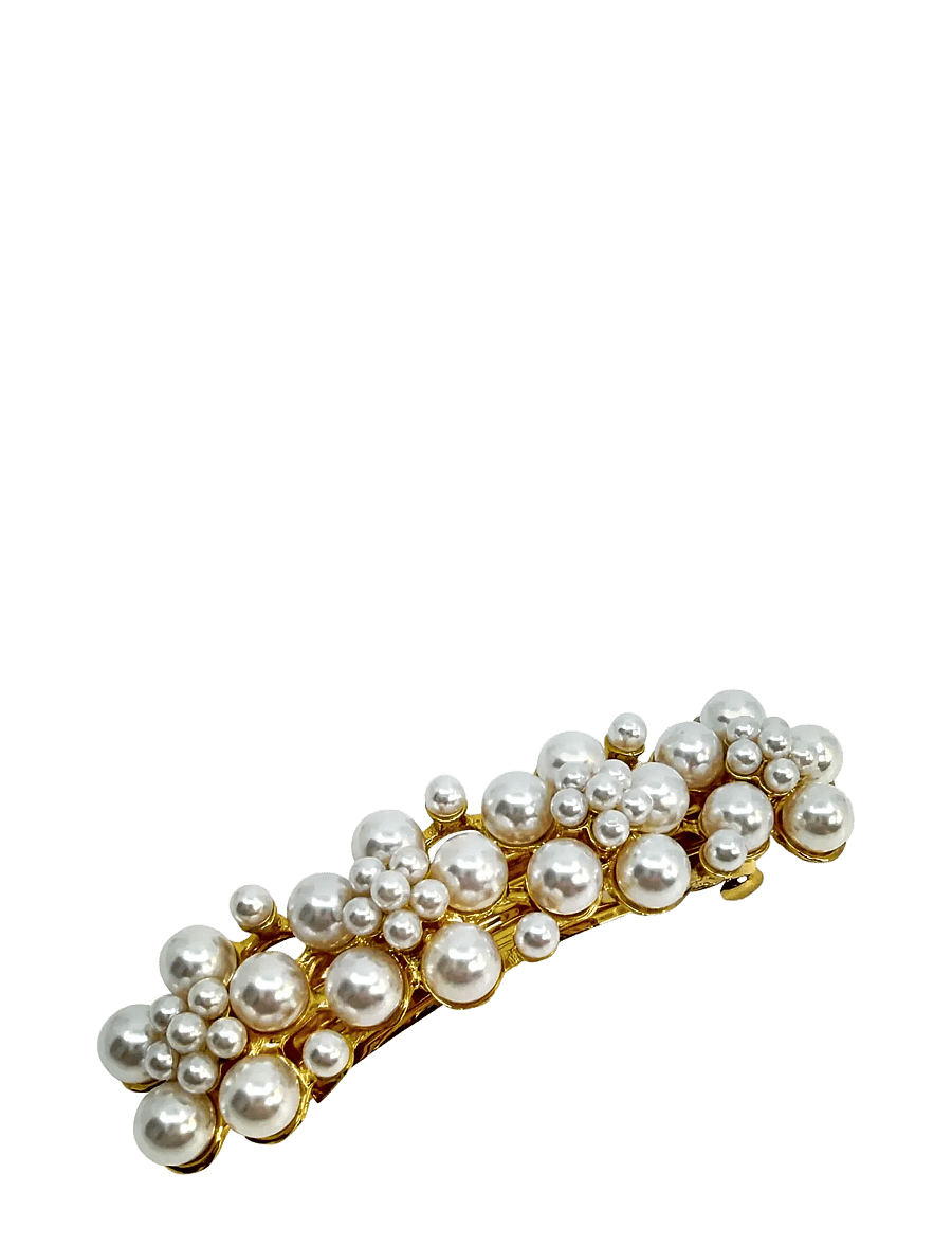 Pipol's Bazaar - Bubble Barette Pearl - juukseklambrid - white - 0