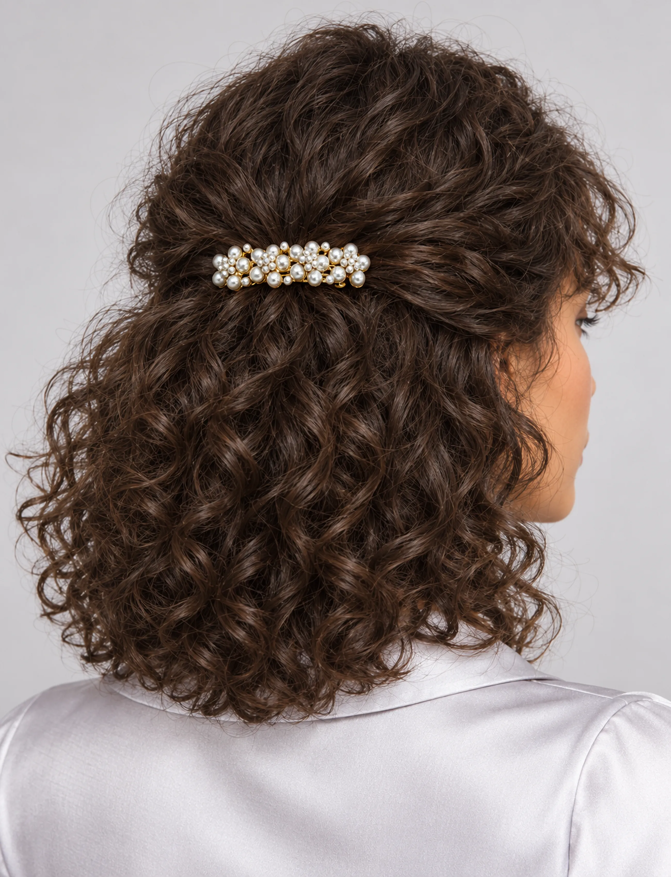 Pipol's Bazaar - Bubble Barette Pearl - hair clips - white - 0