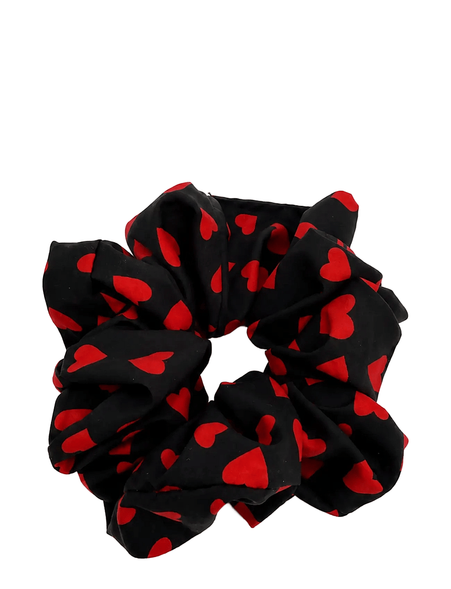 Pipol's Bazaar - Wendy Hearts Scrunchy Dark - juuksepaelad ja -klambrid - black - 1