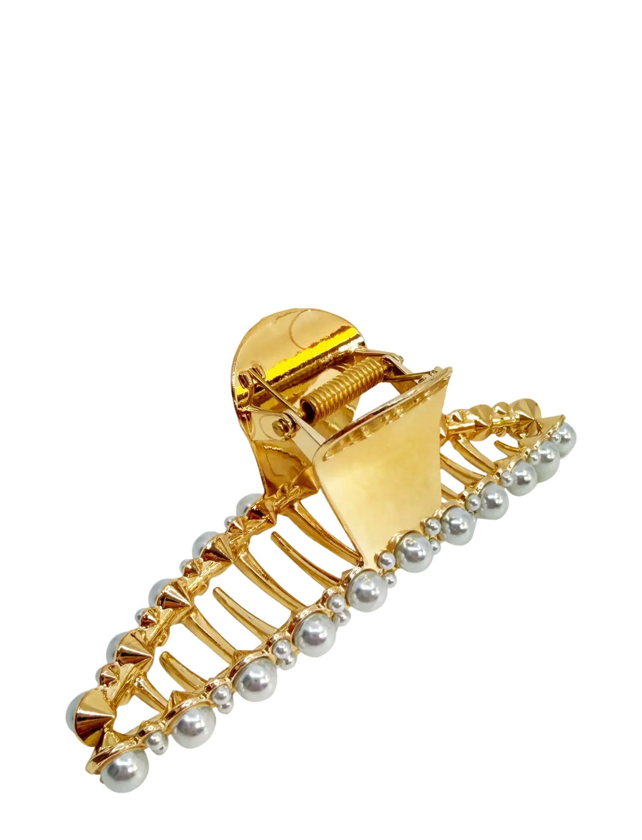 Pipol's Bazaar Lourdes Single Clamp Pearl, One Size, Hair Accessories, Gold - Claws, Beauty